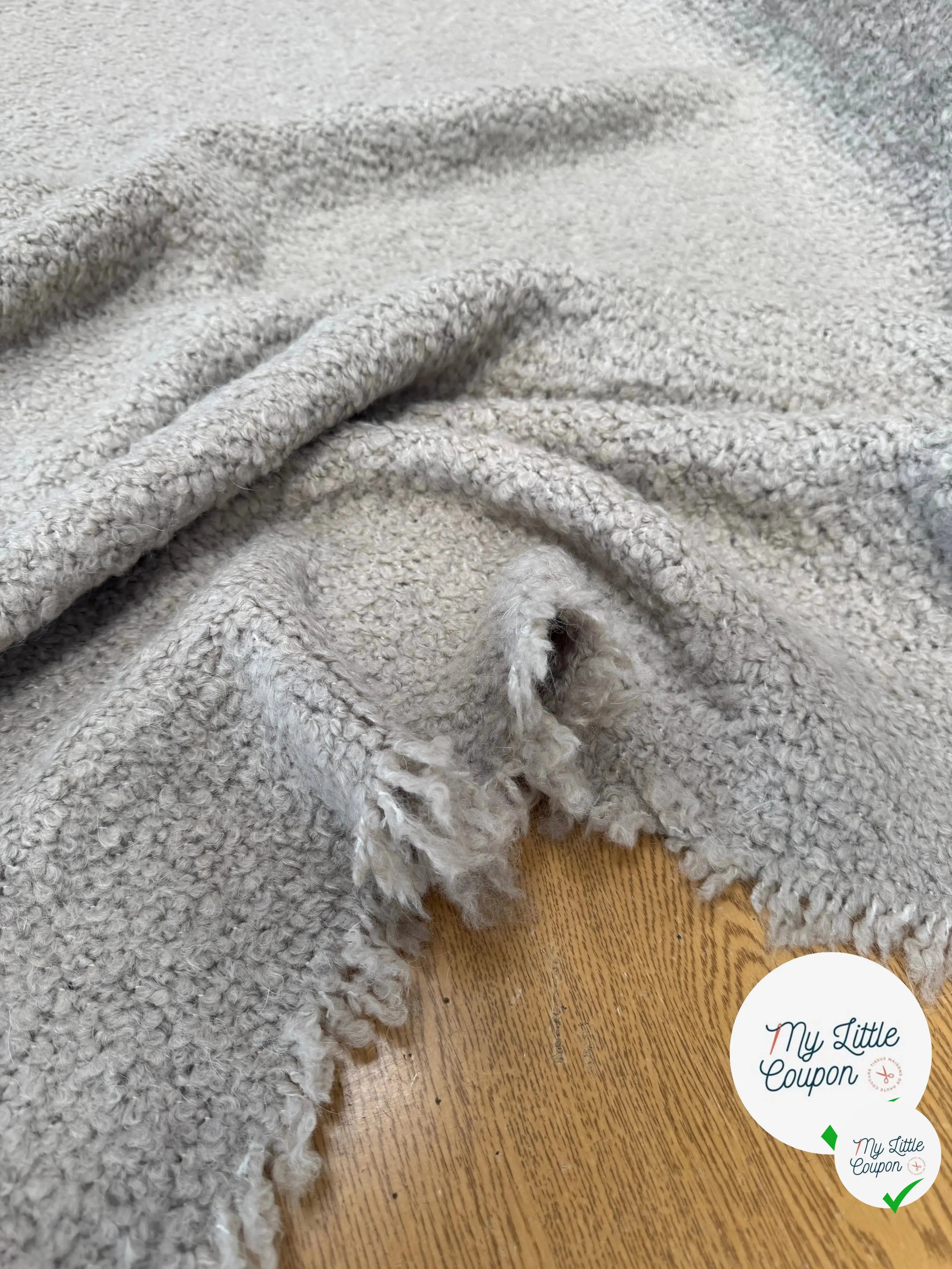 TWEED BOUCLETTE BEIGE STRETCH - My Little Coupon