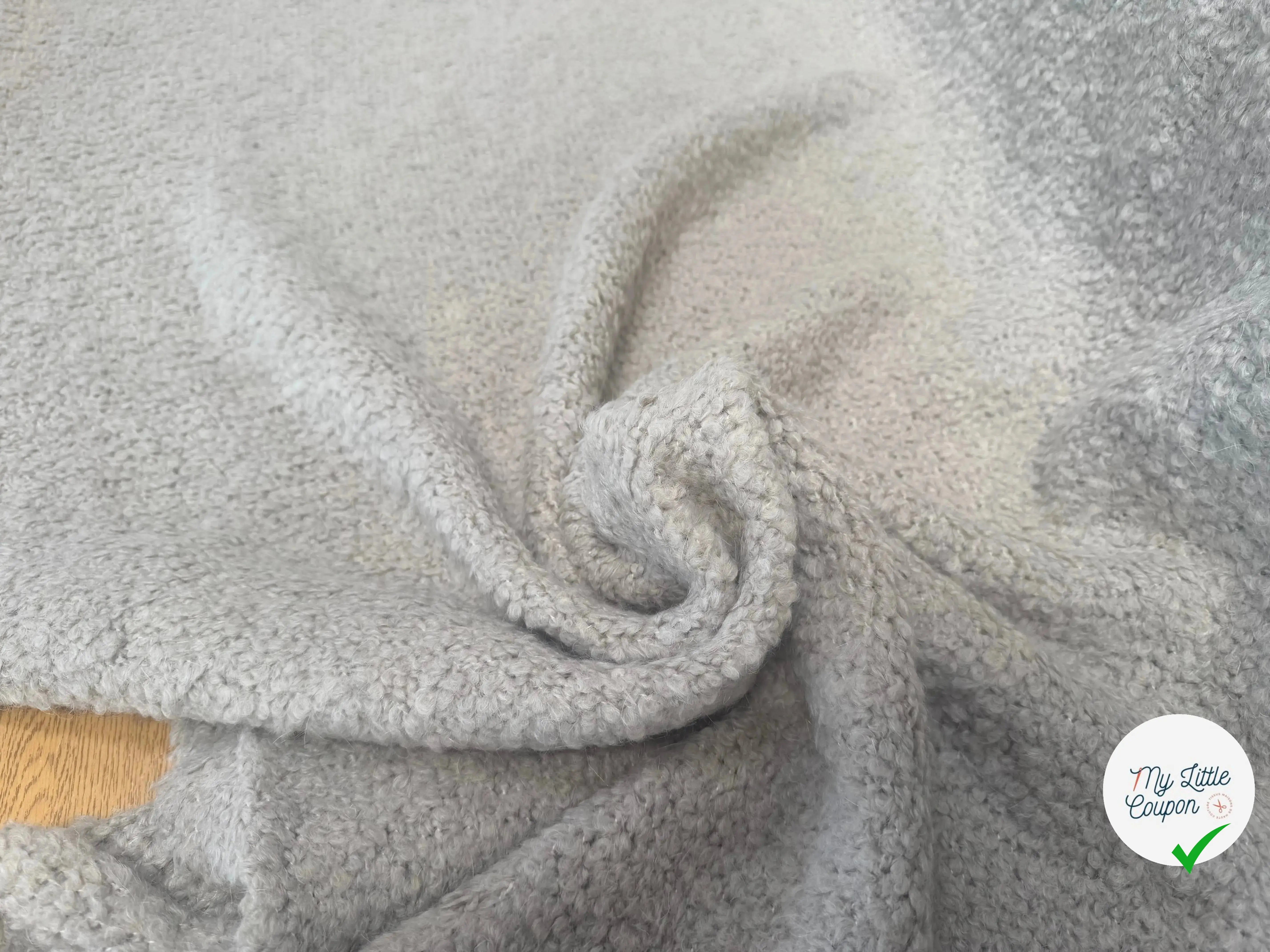 TWEED BOUCLETTE BEIGE STRETCH - My Little Coupon
