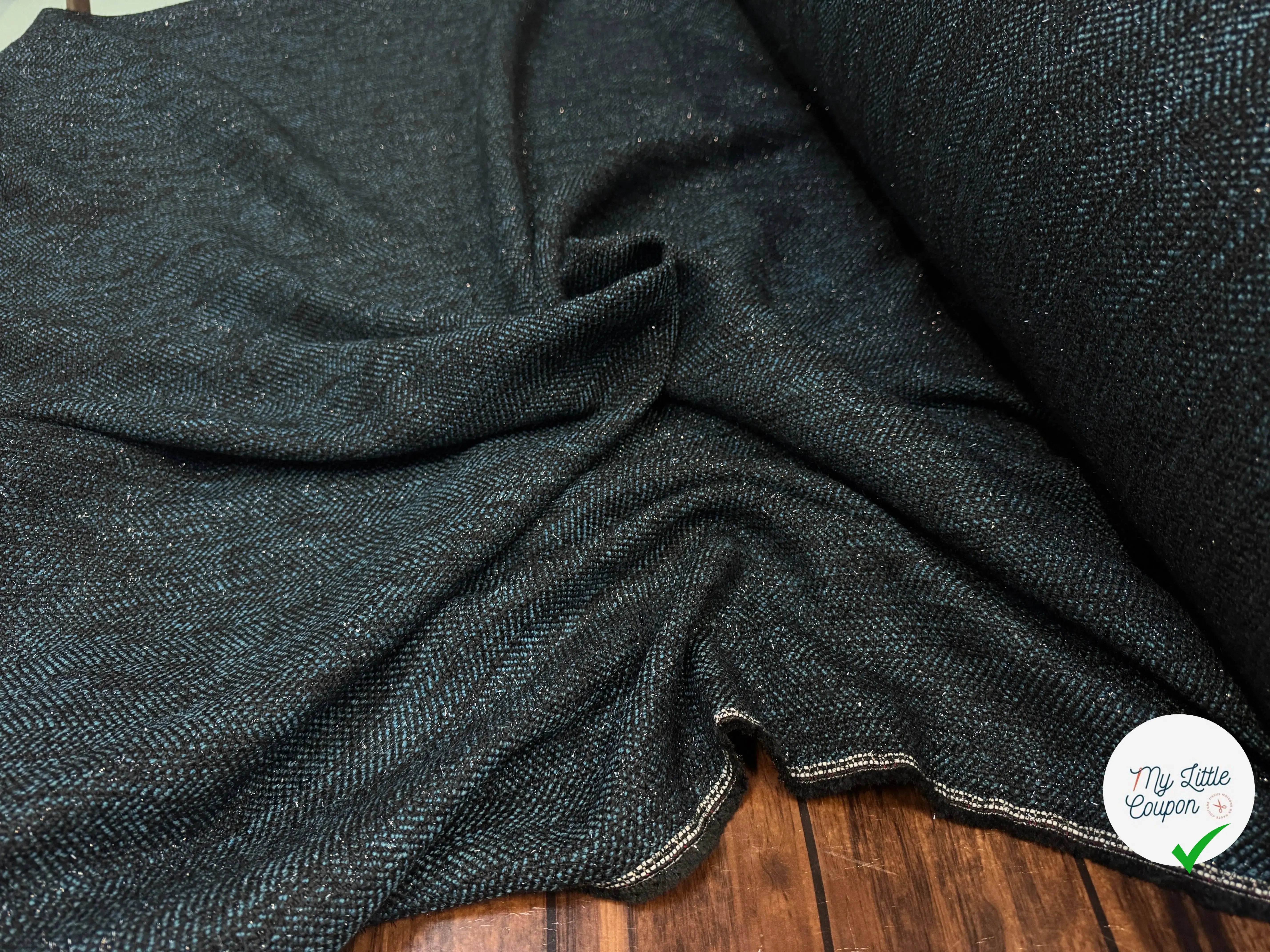 TWEED NOIR TENDANCE BLEU CARNARD - My Little Coupon