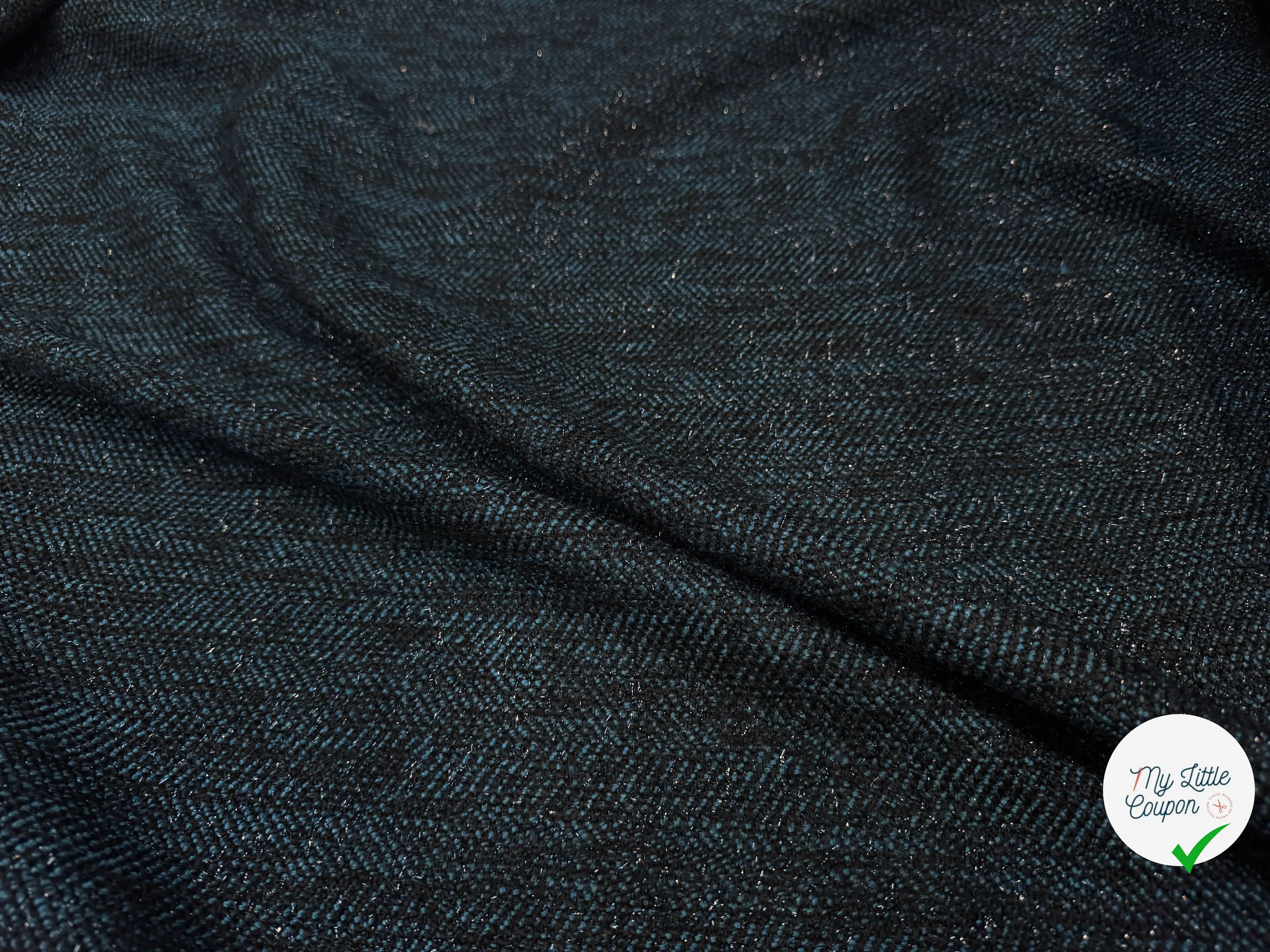 TWEED NOIR TENDANCE BLEU CARNARD - My Little Coupon