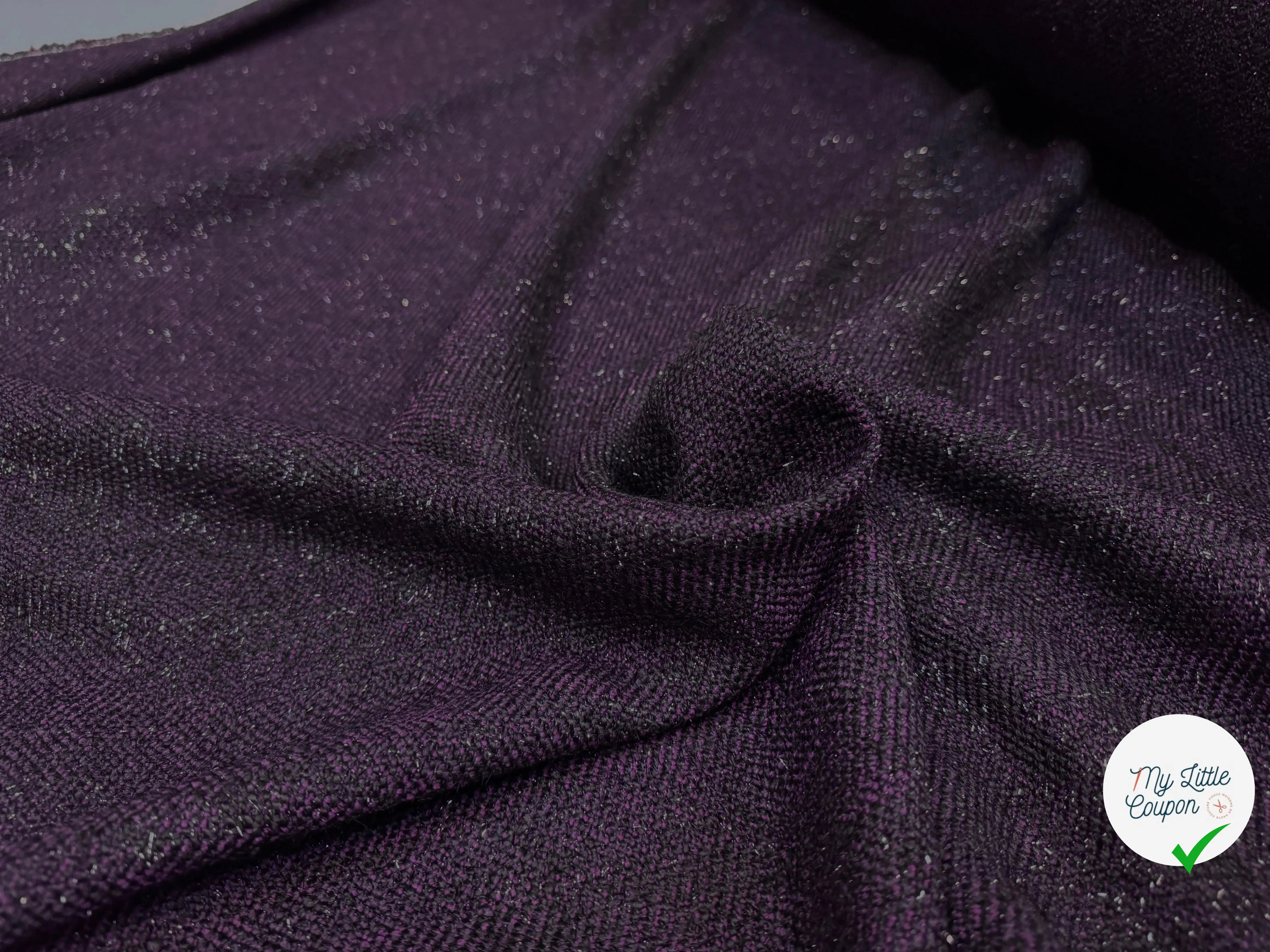 TWEED NOIR TENDANCE VIOLET - My Little Coupon