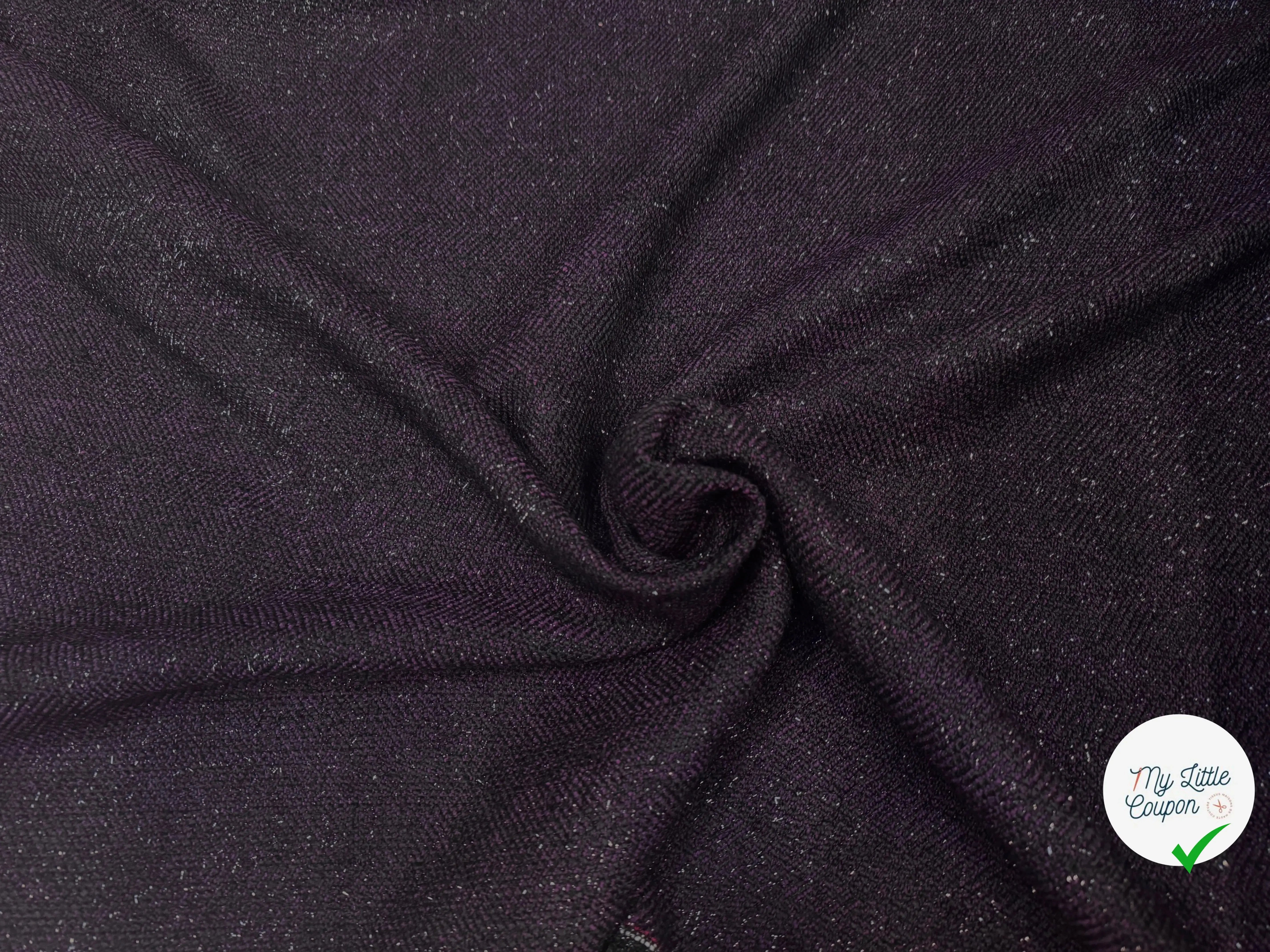 TWEED NOIR TENDANCE VIOLET - My Little Coupon