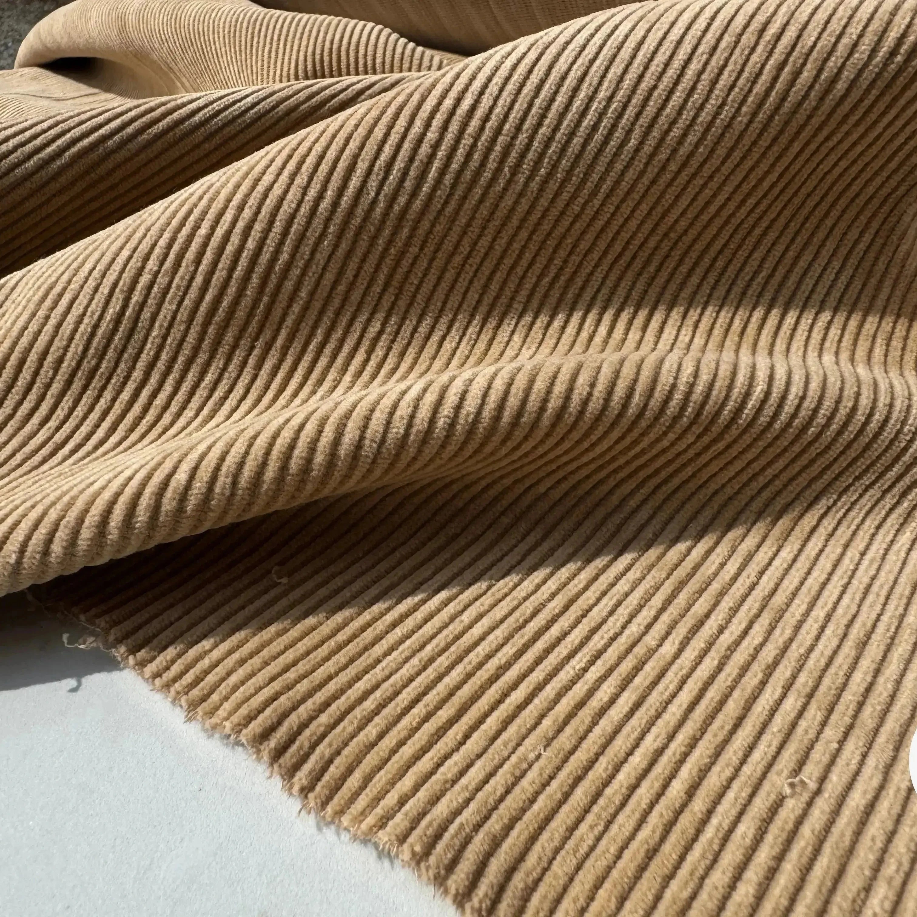 VELOURS COTTON CORDUROY, Pearl Beige - My Little Coupon