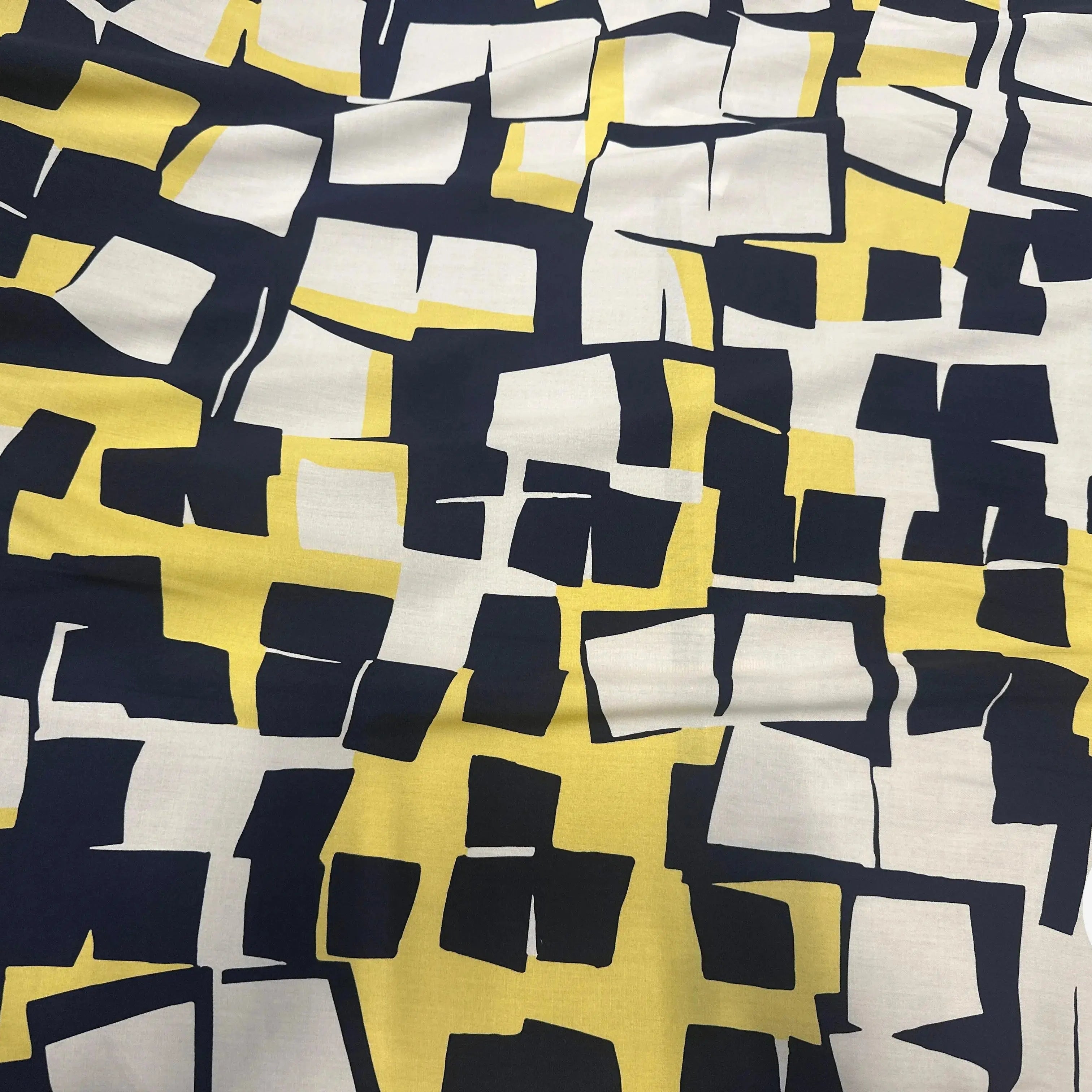 VISCOSE GÉOMETRIE IMPARFAITE DE BLEU & JAUNE - My Little Coupon