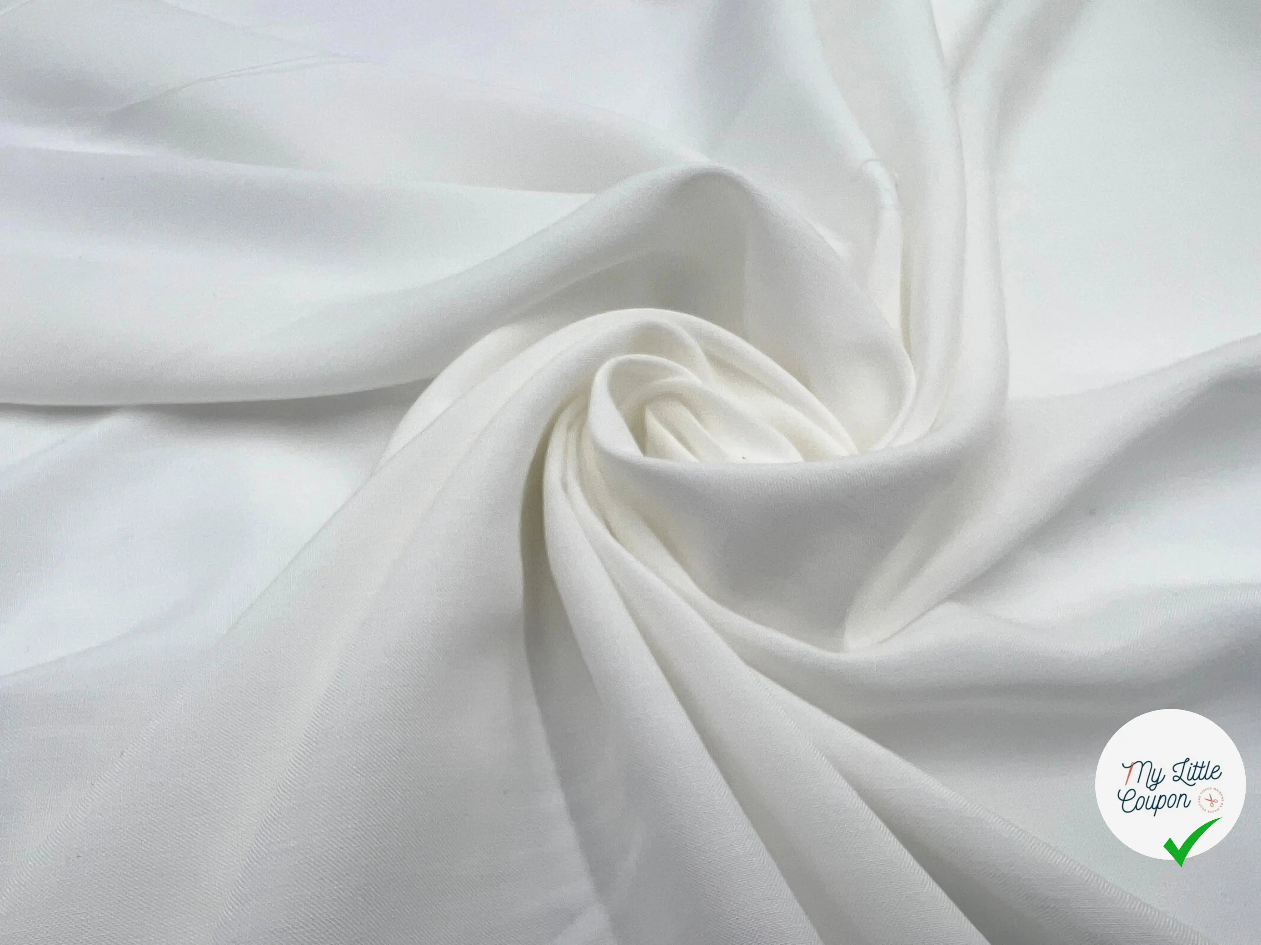 VOILE VISCOSE BLANC CASSĂ - My Little Coupon - tissu - coudre