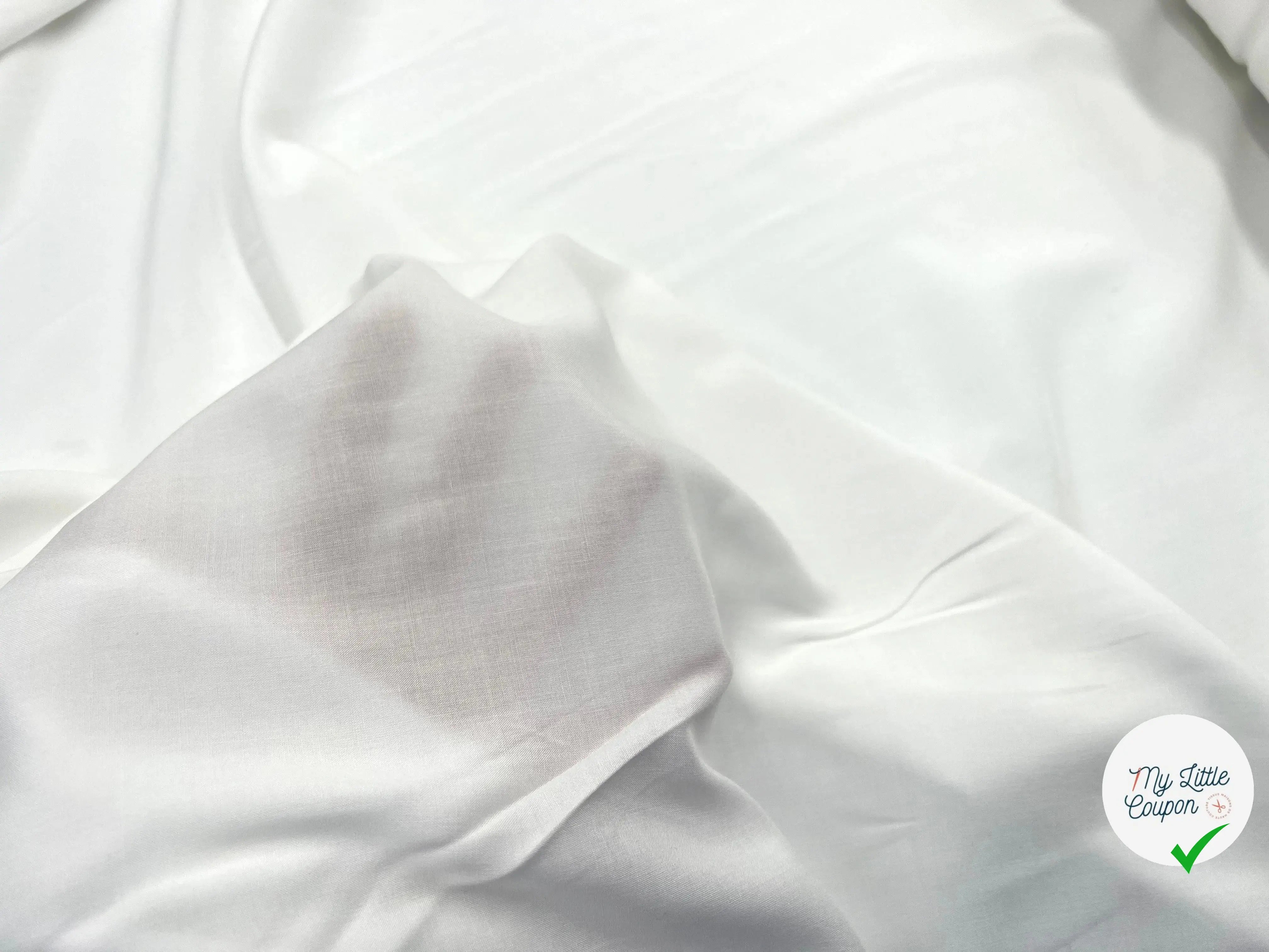 VOILE VISCOSE BLANC CASSĂ - My Little Coupon - tissu - coudre