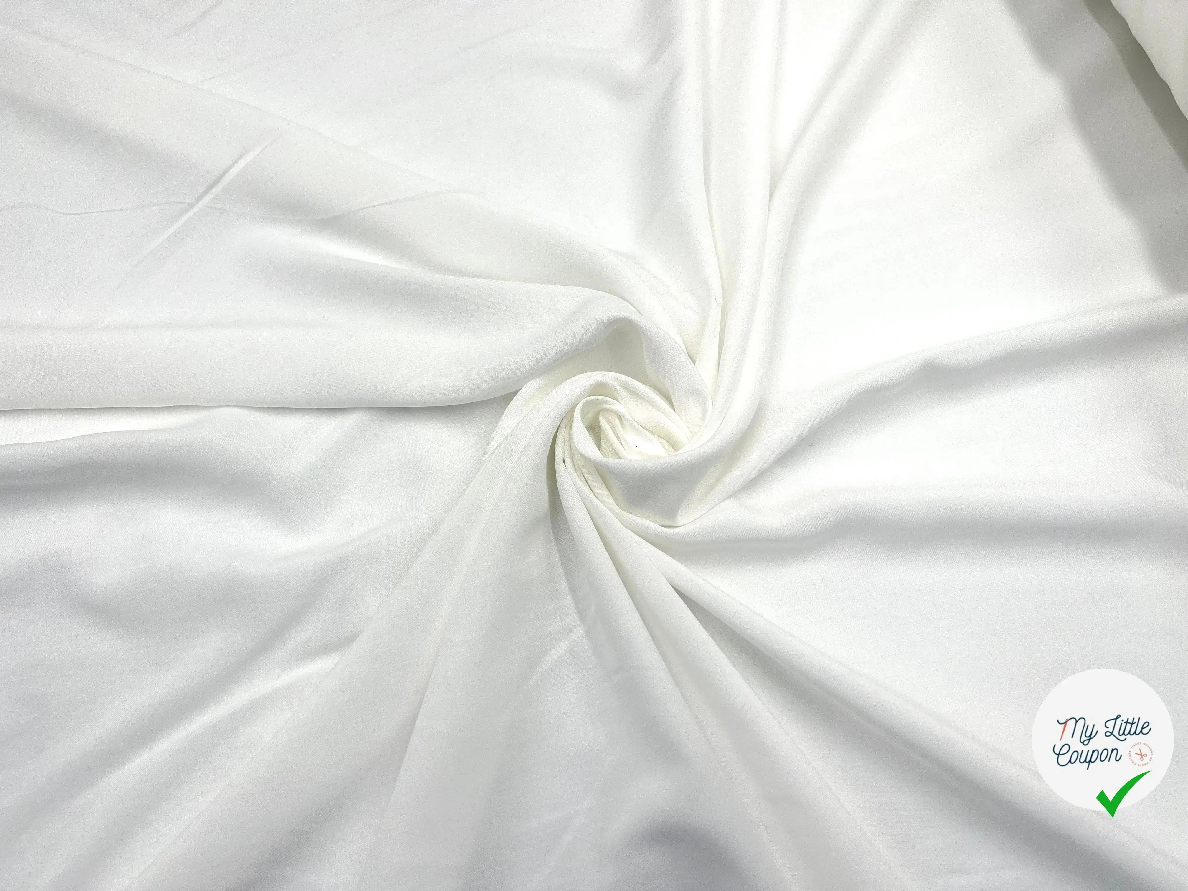 VOILE VISCOSE BLANC CASSĂ - My Little Coupon - tissu - coudre