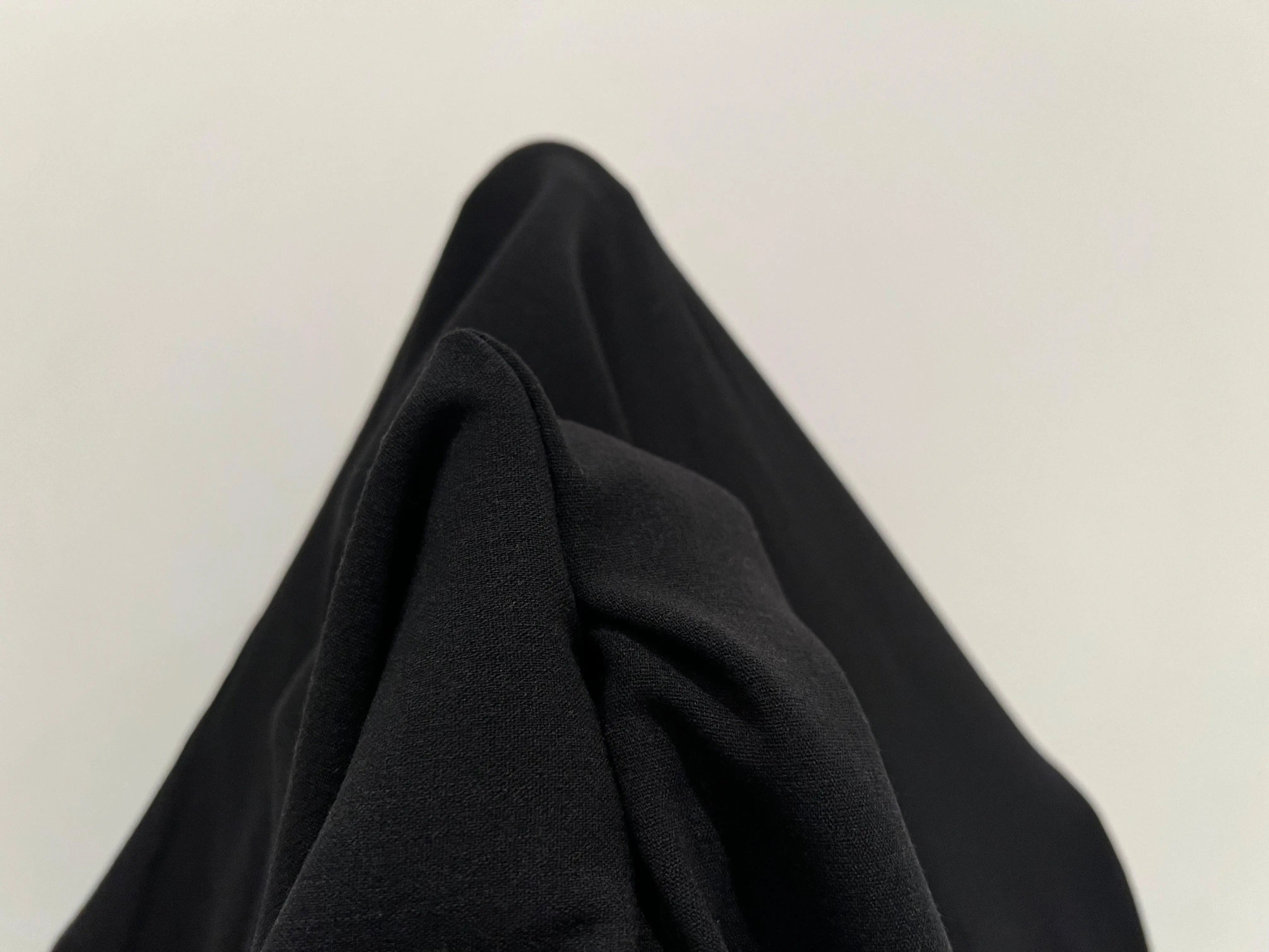 CRÊPE DE LAINE LOURD EXTENSIBLE NOIR - My Little Coupon - tissu - coudre