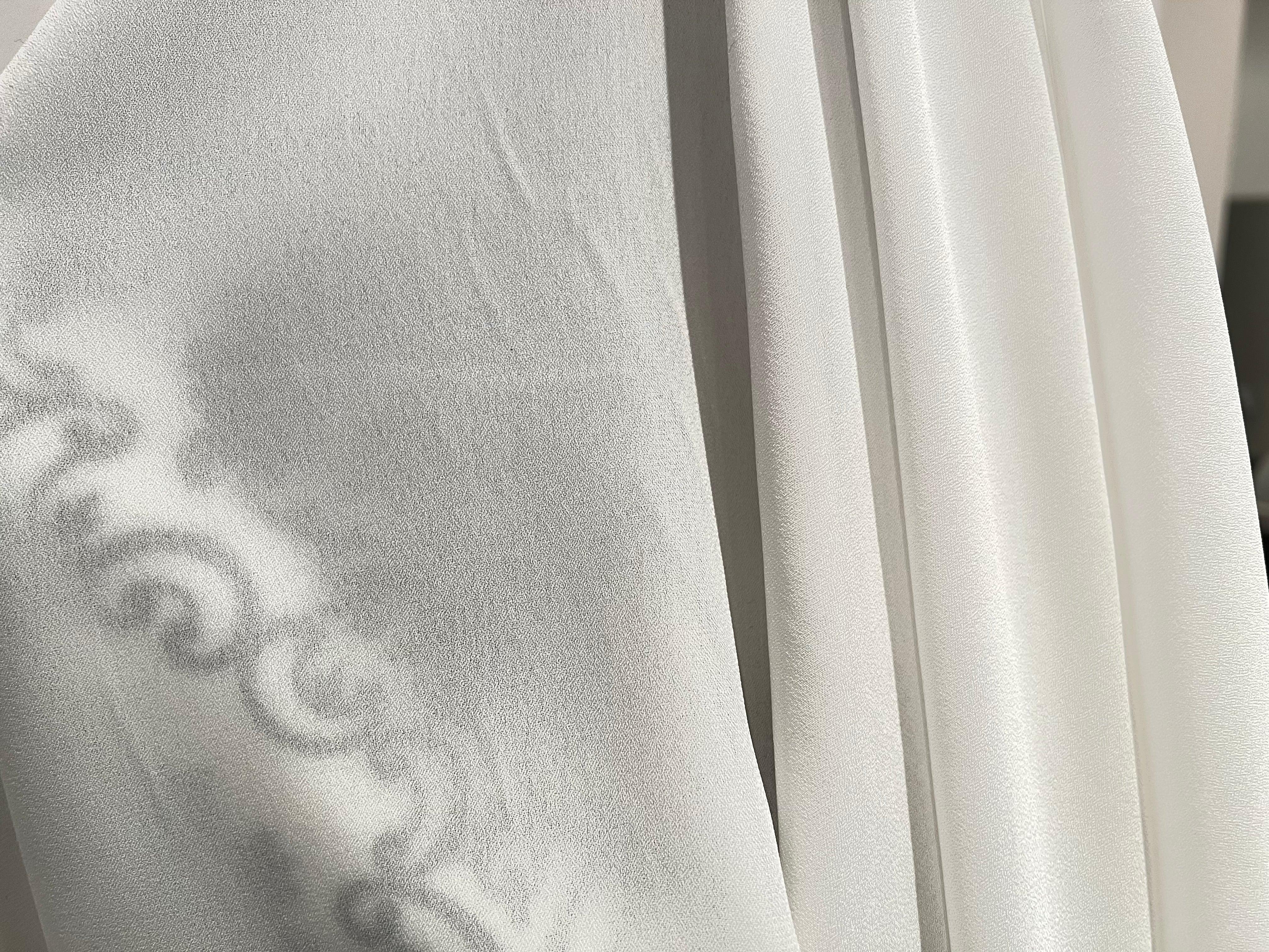 CRÊPE GEORGETTE BLANC CASSÉ - My Little Coupon - tissu - coudre