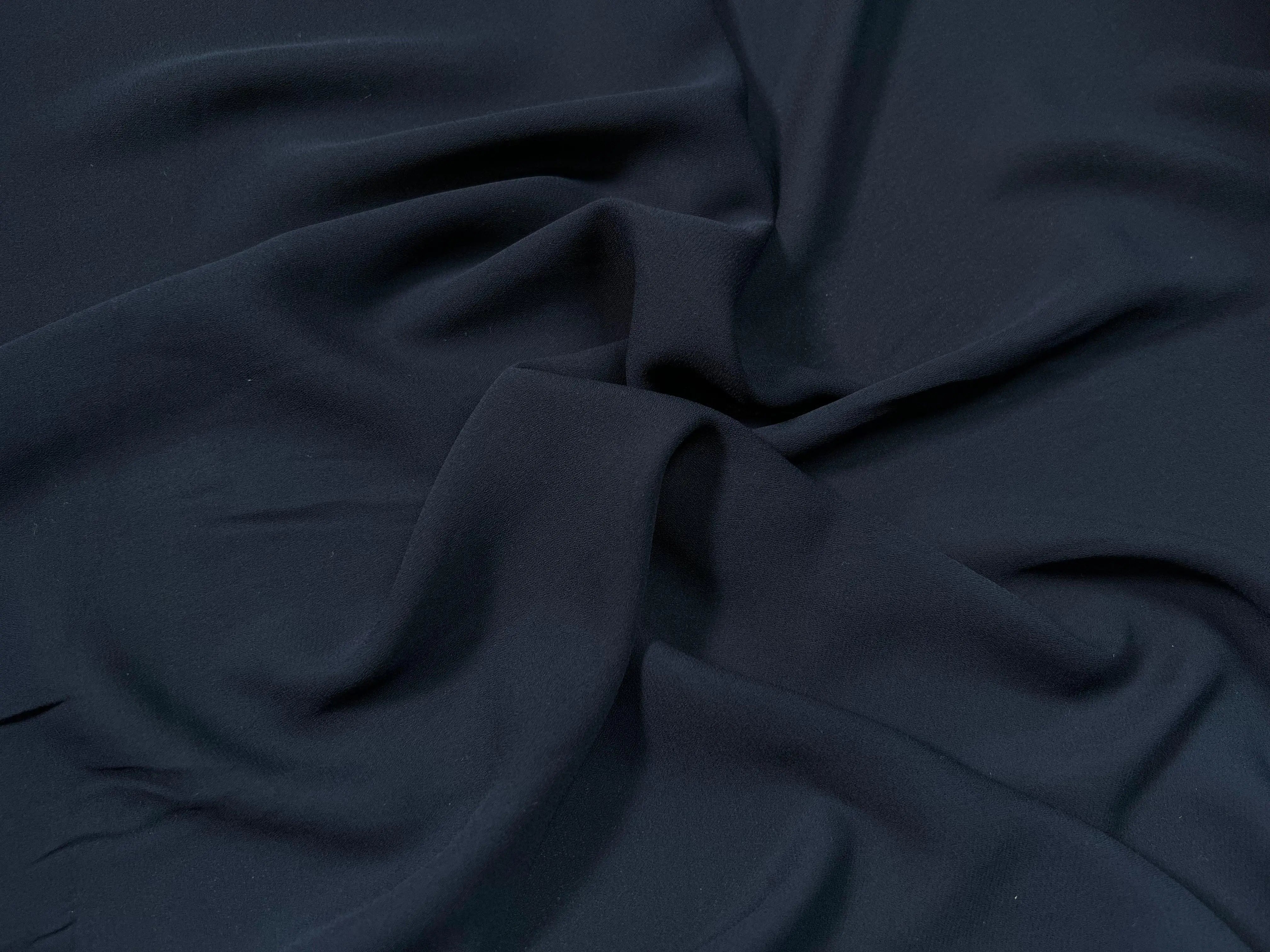 CRÊPE GEORGETTE MARINE - My Little Coupon - tissu - coudre