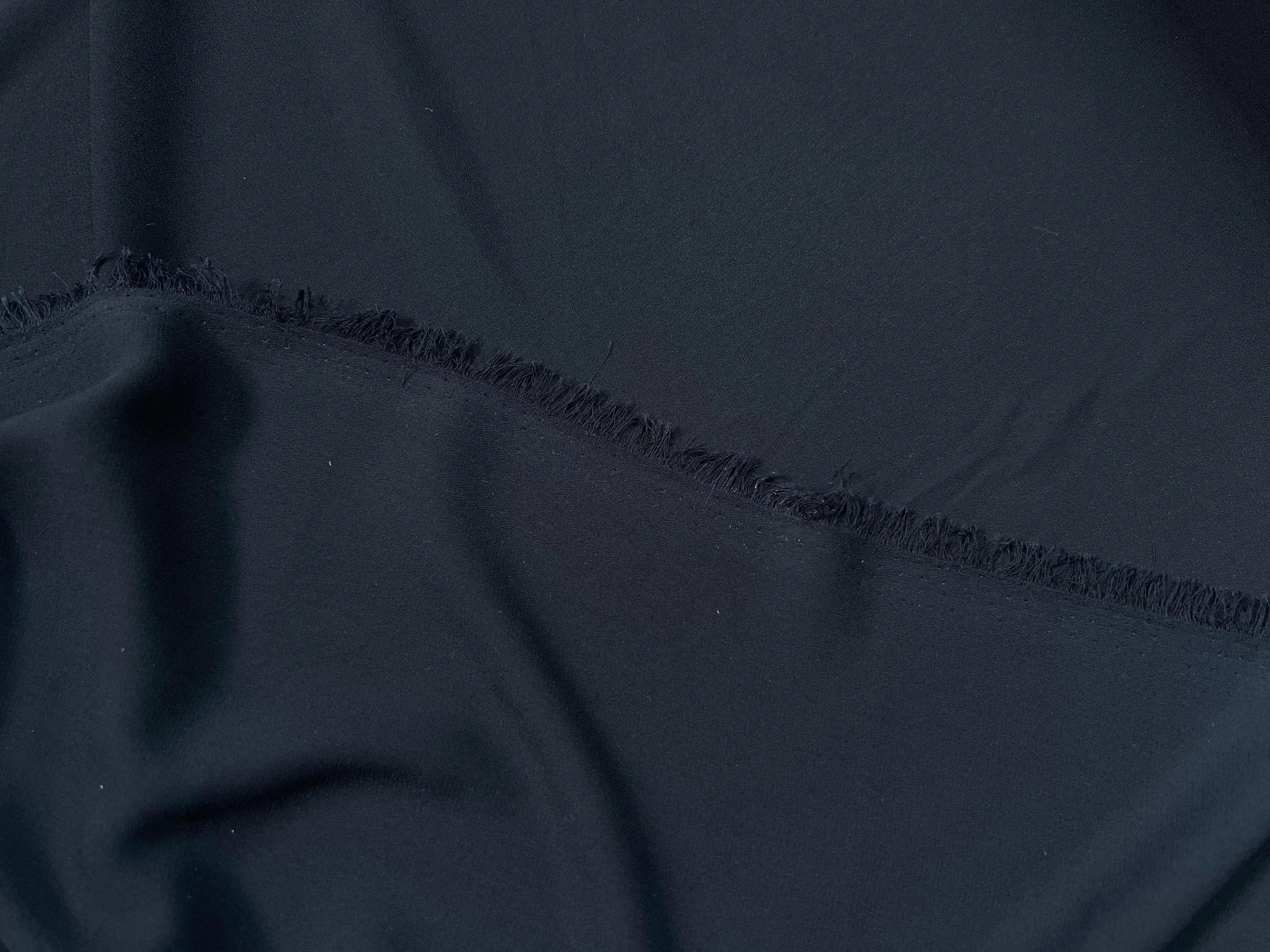 CRÊPE GEORGETTE MARINE - My Little Coupon - tissu - coudre