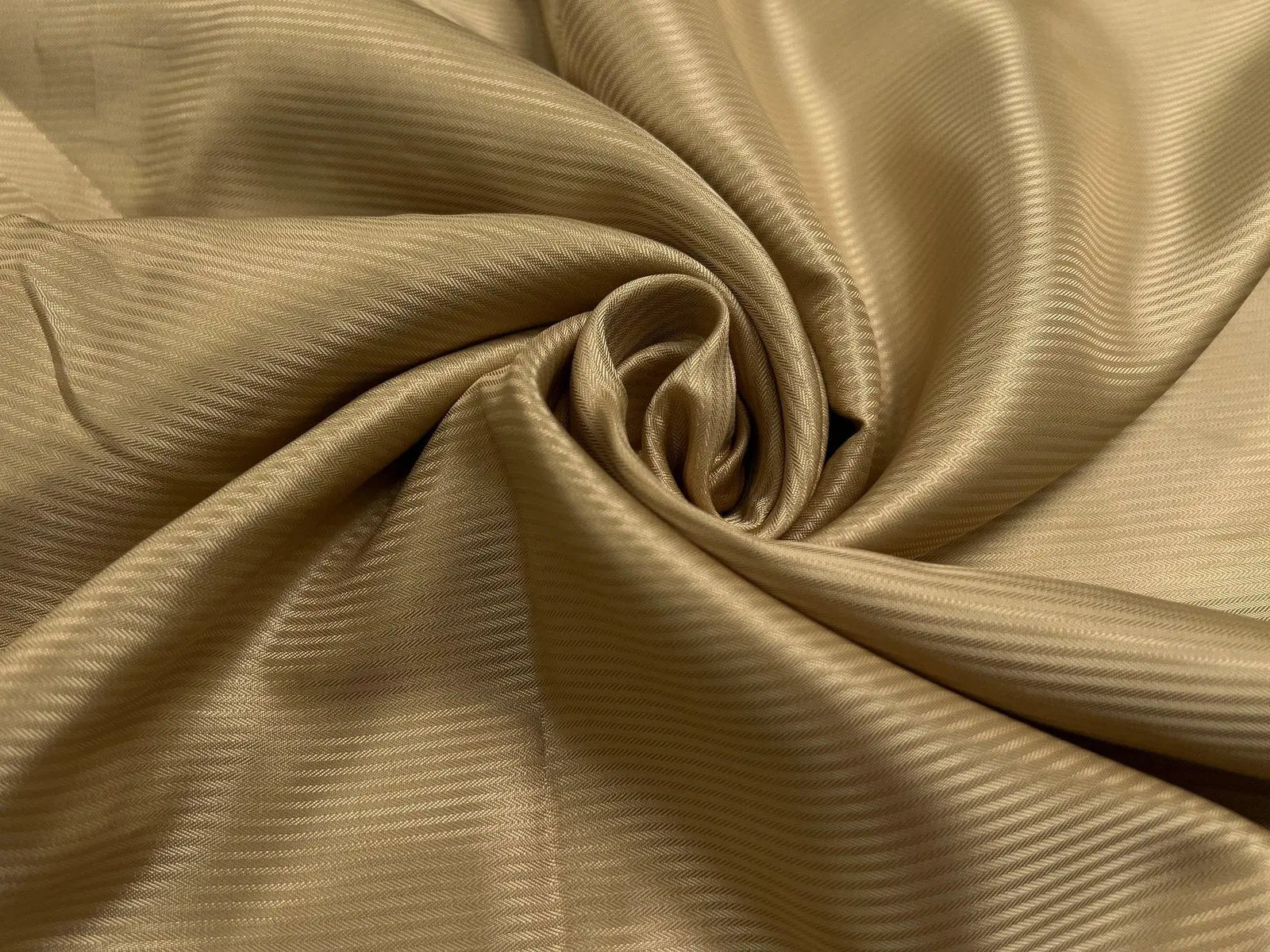 DOUBLURE FANTAISIE MOTIF RAYURES CARAMEL BEURRE SALÉ - coupon de tissu de 3 mètres - My Little Coupon - tissu - coudre