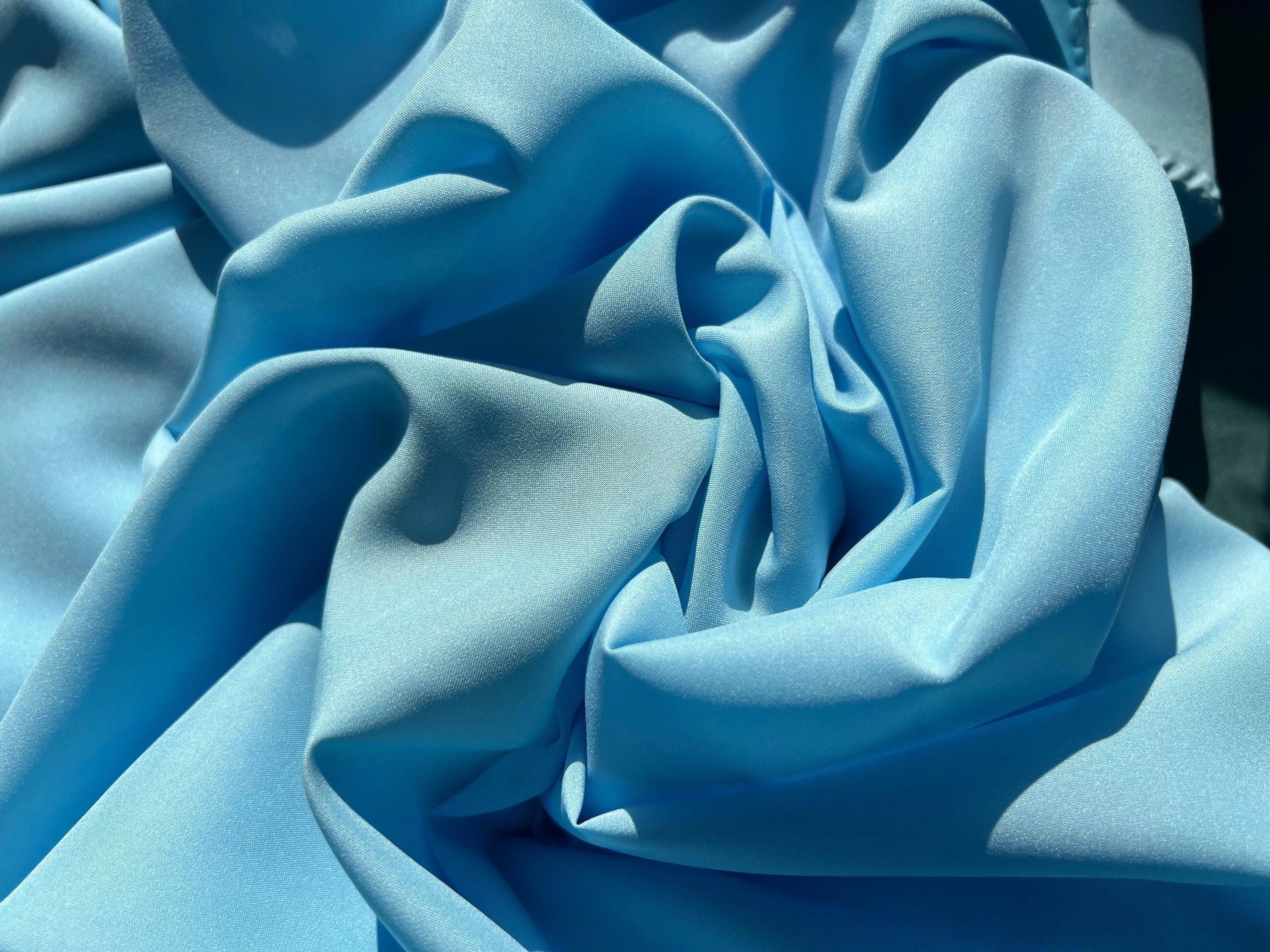 DOUBLURE PONGÉ BLEU TURQUOISE - My Little Coupon - tissu - coudre