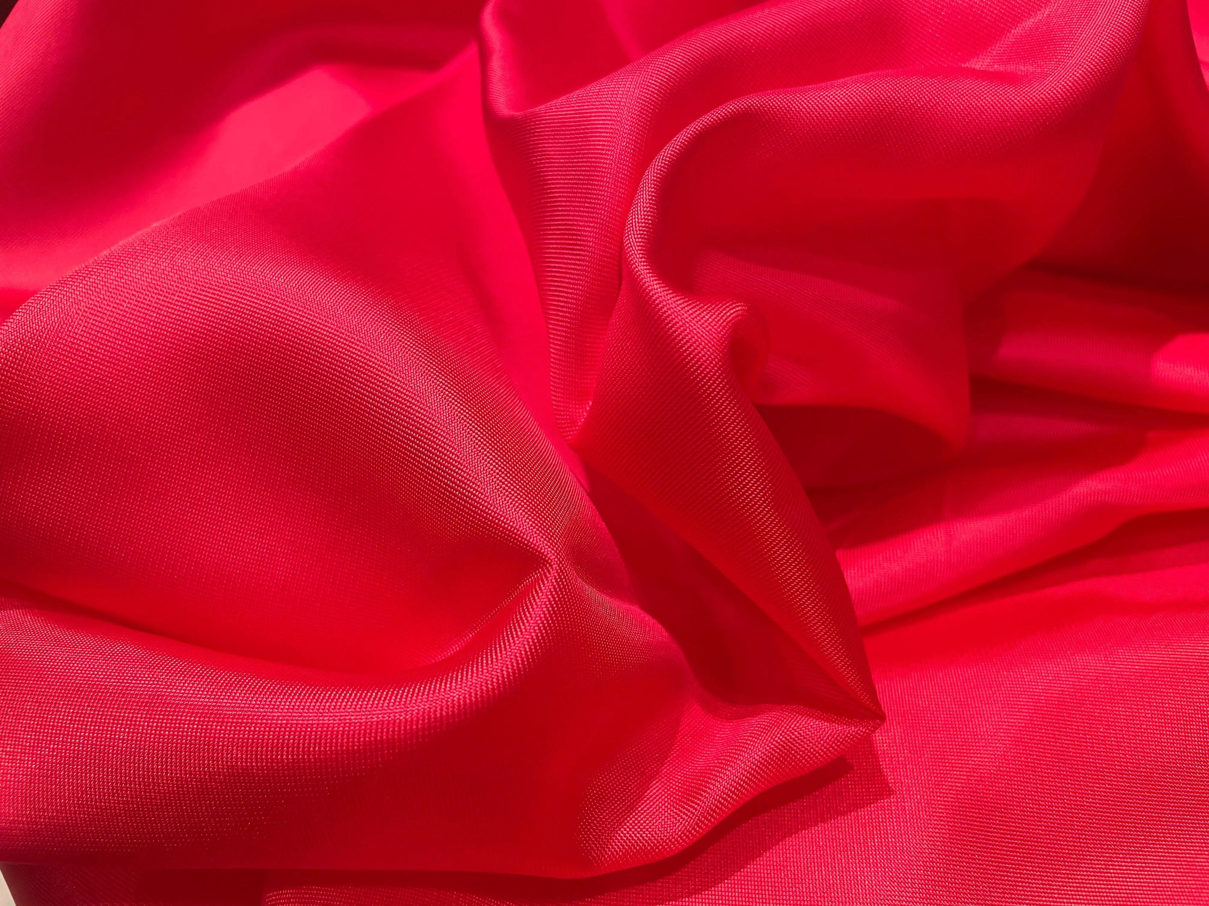 DOUBLURE SATIN 100% VISCOSE PUNCH VIF - My Little Coupon - tissu - coudre