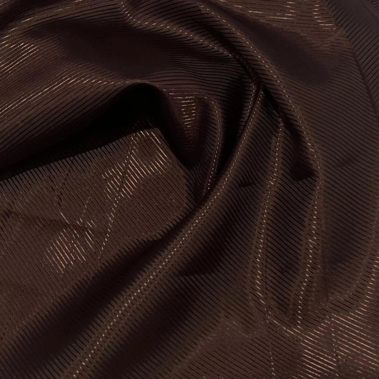 DOUBLURE SATIN FACON DRILL MARRON FONCÉ - My Little Coupon - tissu - coudre