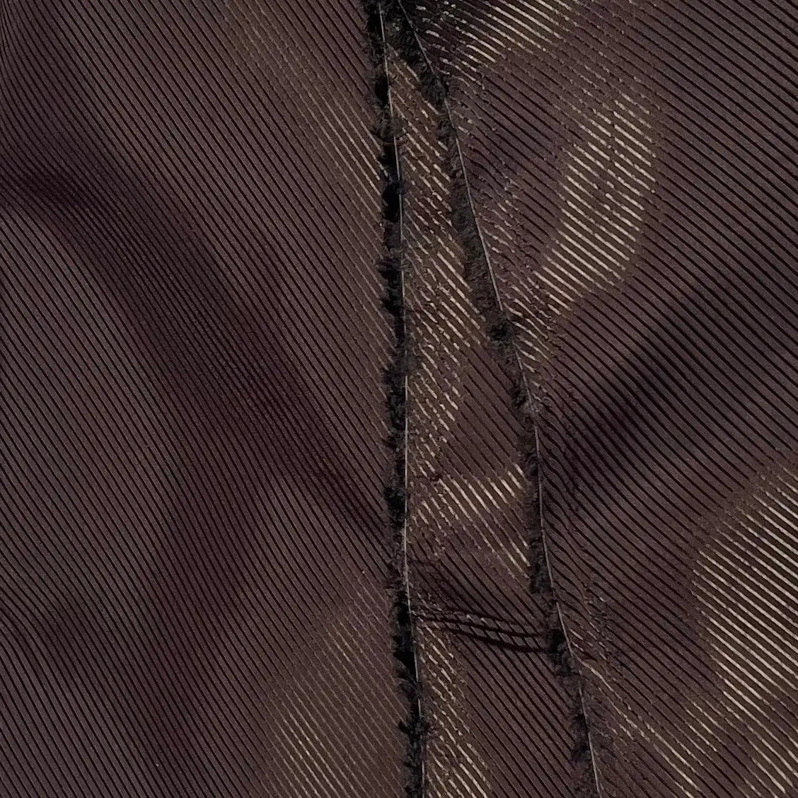 DOUBLURE SATIN FACON DRILL MARRON FONCÉ - My Little Coupon - tissu - coudre