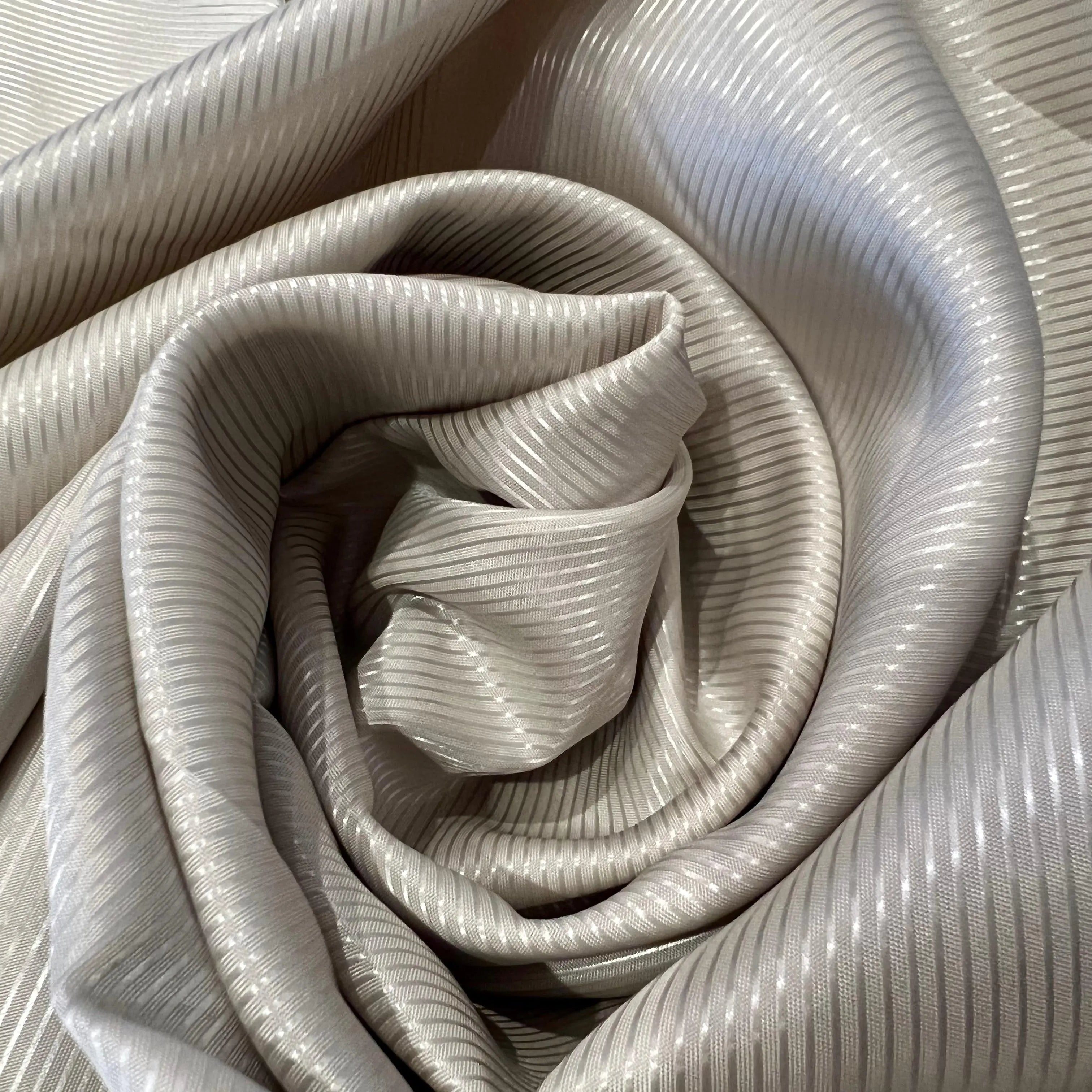 DOUBLURE SATIN FACON DRILL OYSTER GREY - coupon de 3 mètres - My Little Coupon - tissu - coudre