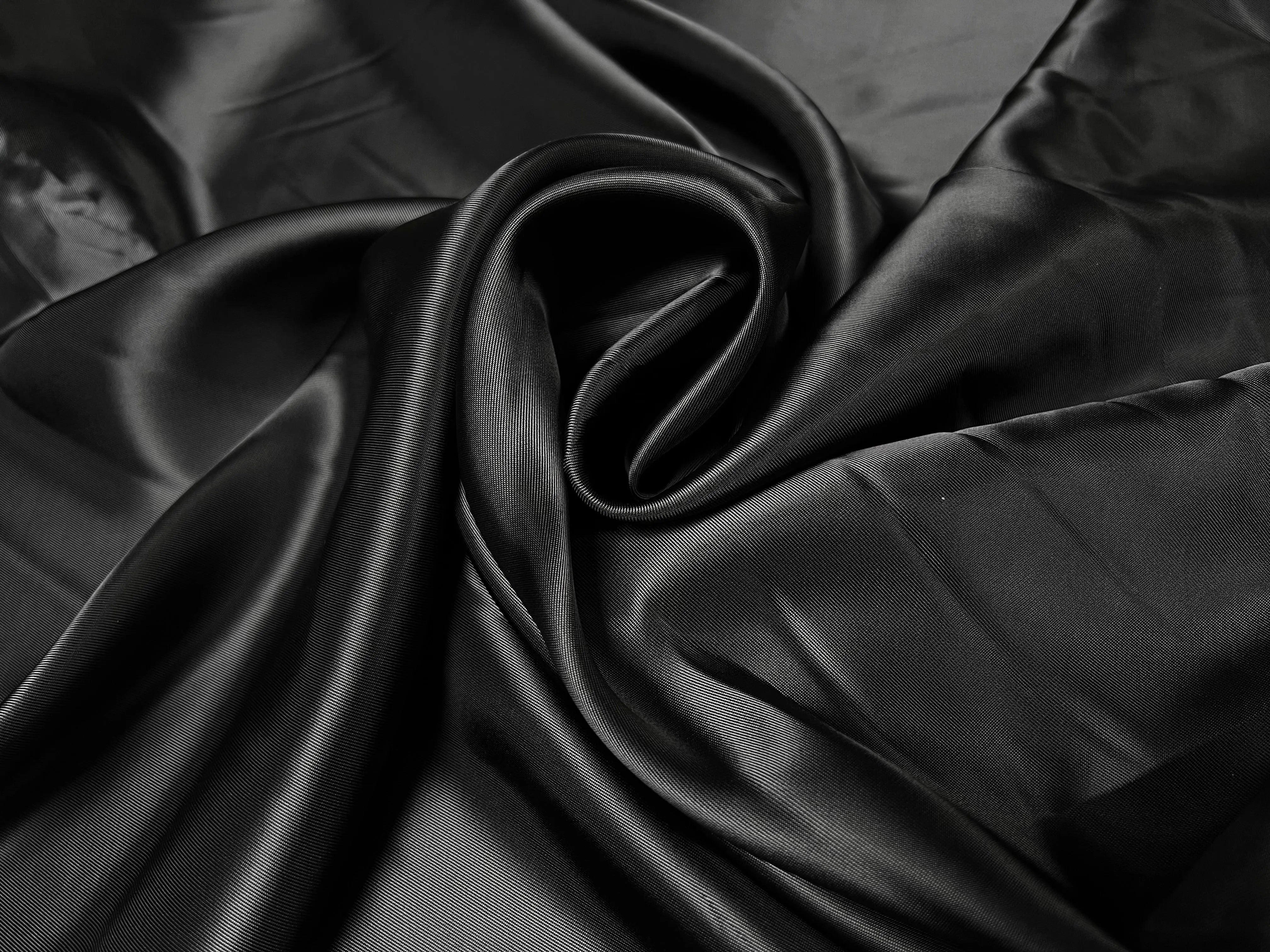 DOUBLURE SATIN MARINE FONCÉ - coupon de 3 mètres - My Little Coupon - tissu - coudre