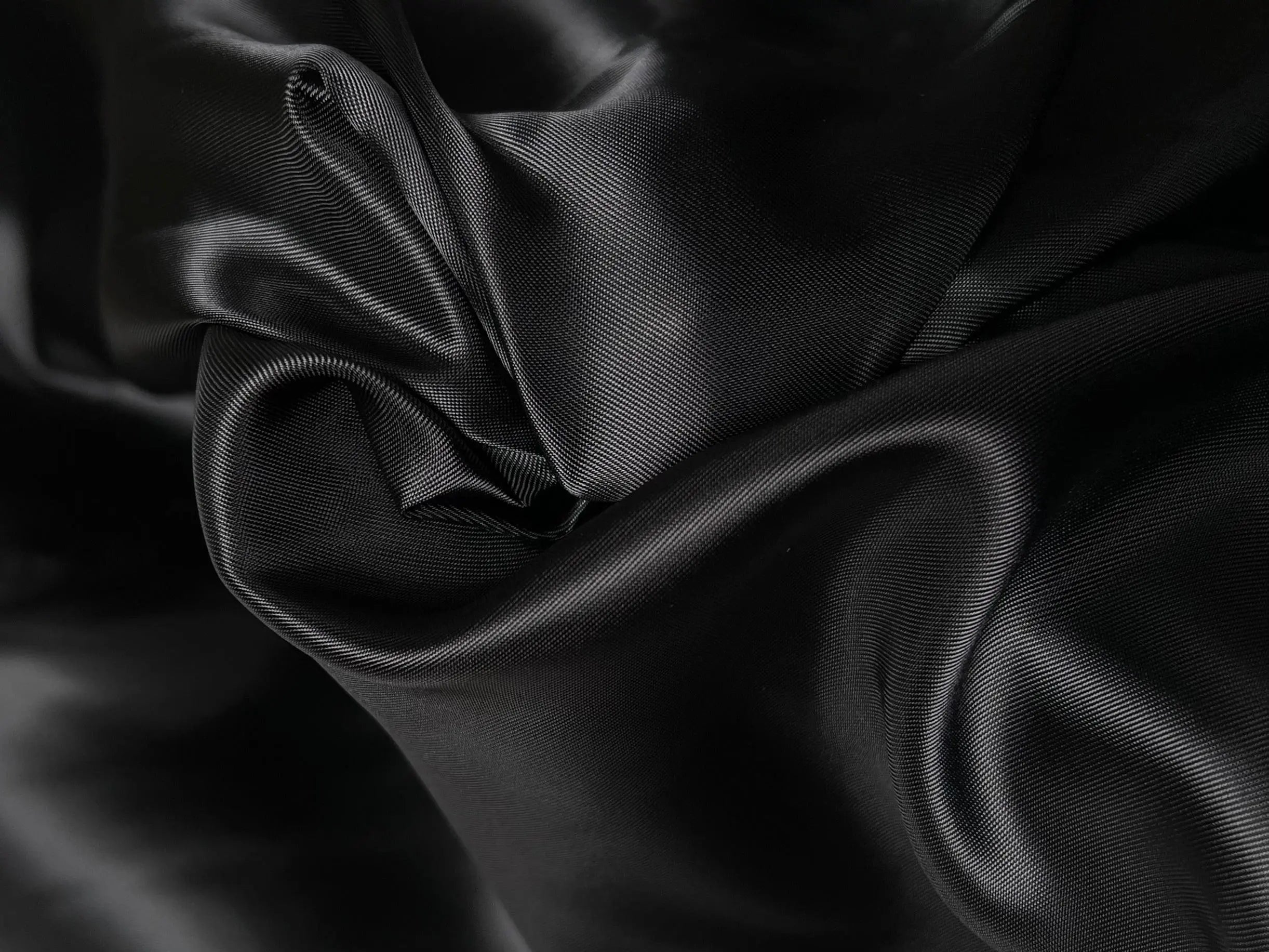 DOUBLURE SATIN MARINE FONCÉ - coupon de 3 mètres - My Little Coupon - tissu - coudre
