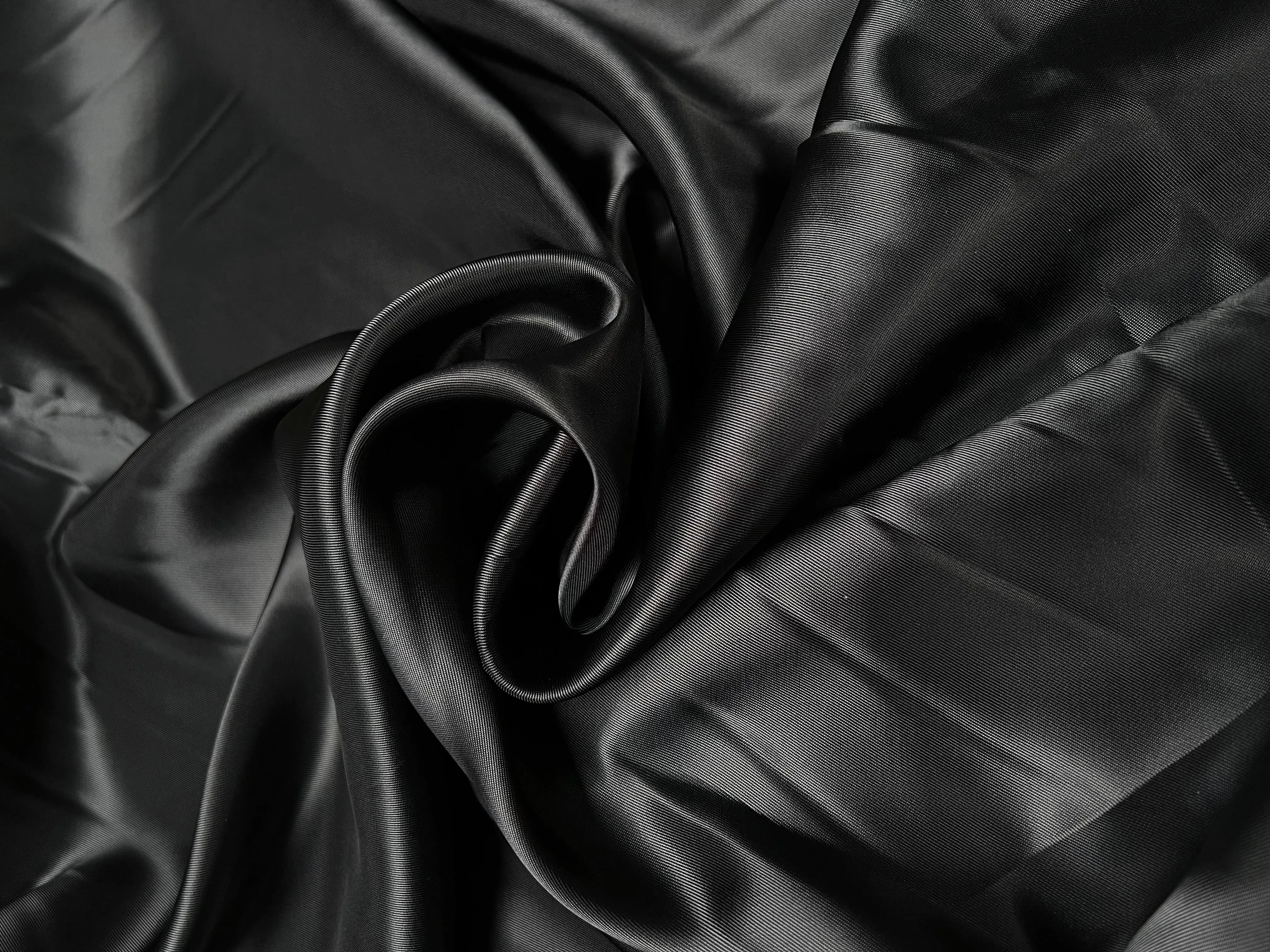 DOUBLURE SATIN MARINE FONCÉ - coupon de 3 mètres - My Little Coupon - tissu - coudre