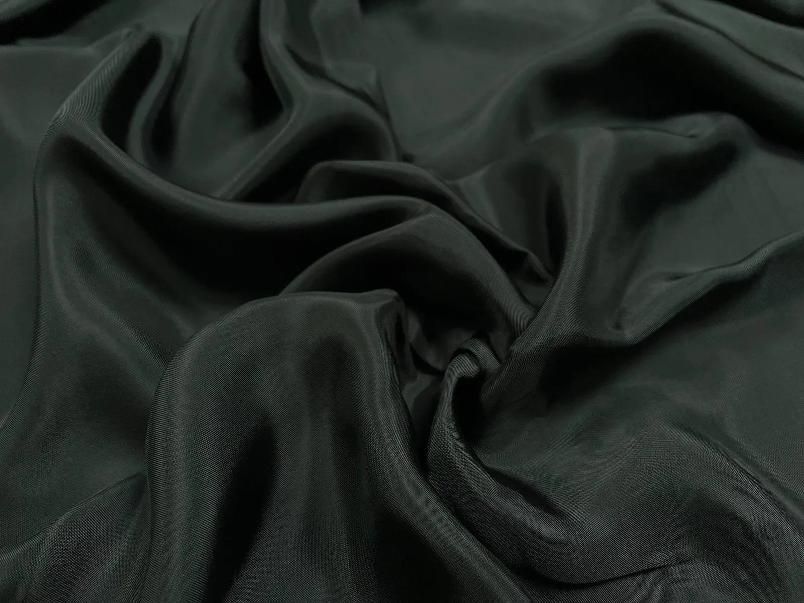 DOUBLURE SATIN VISCOSE KAKI FONCÉ SAPIN - My Little Coupon - tissu - coudre
