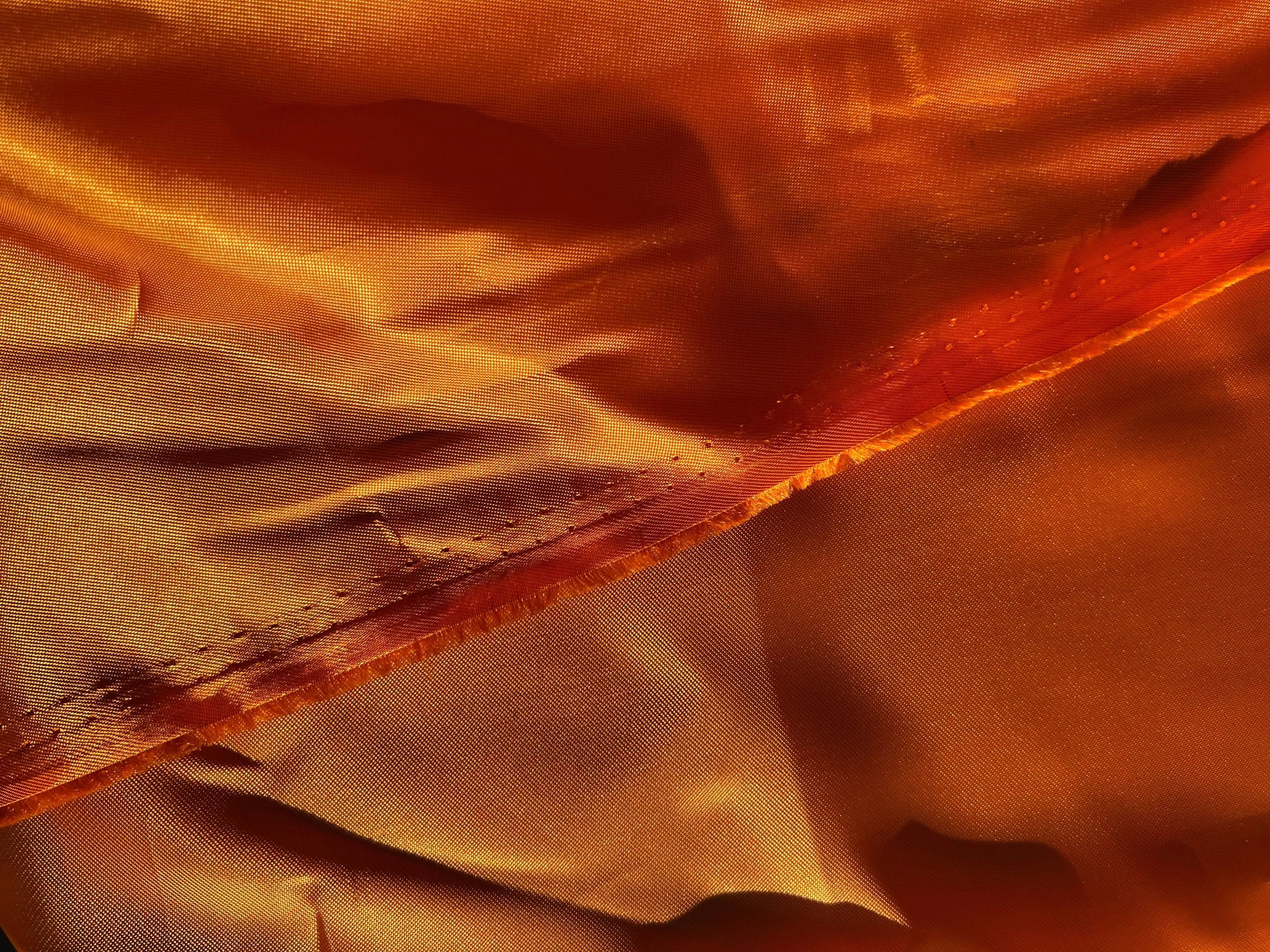 DOUBLURE SATIN VISCOSE ORANGE ACIDULÉ - My Little Coupon - tissu - coudre