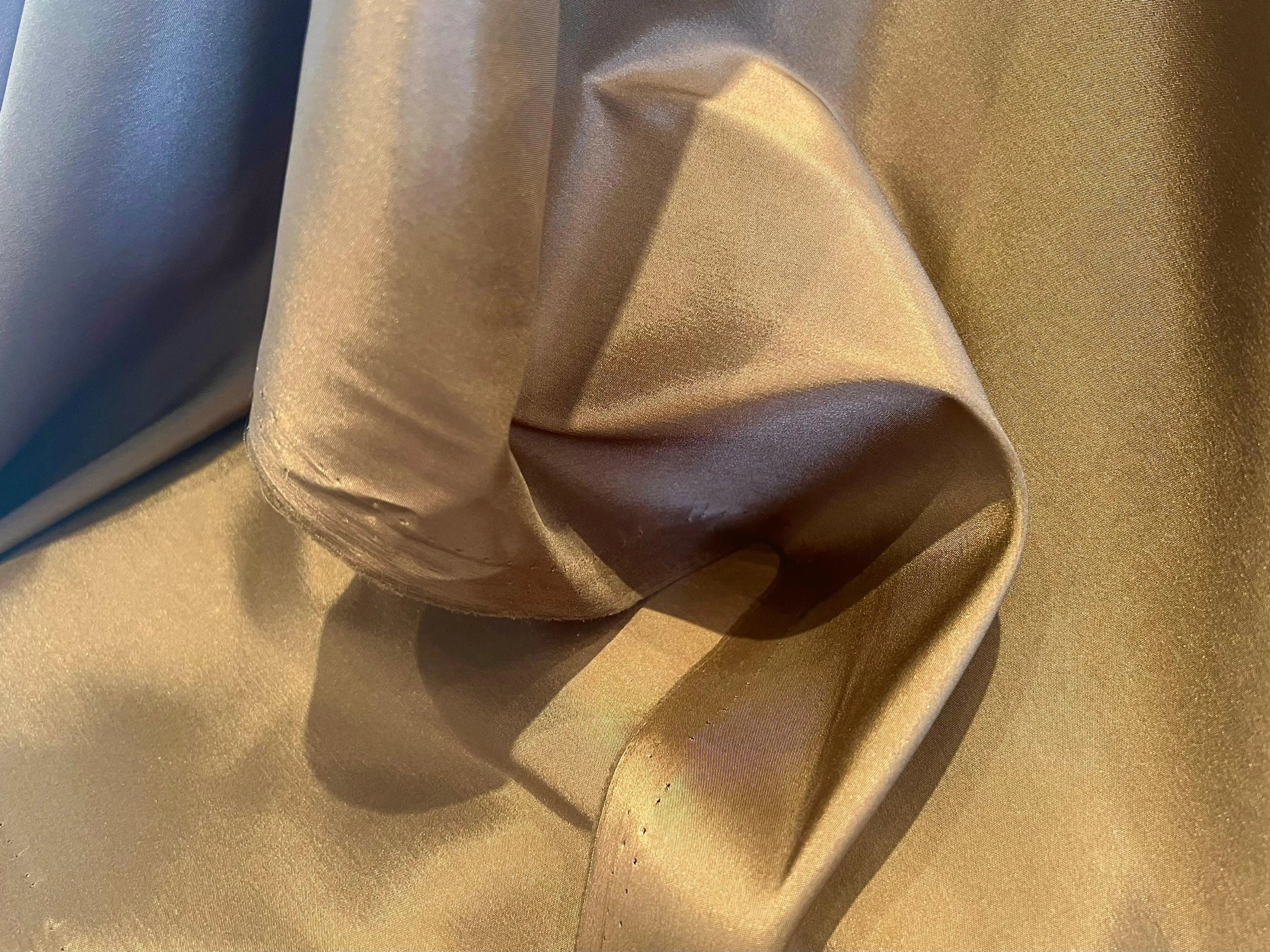 DOUBLURE TAFFETAS EXTENSIBLE MARRON NOISETTE - My Little Coupon - tissu - coudre