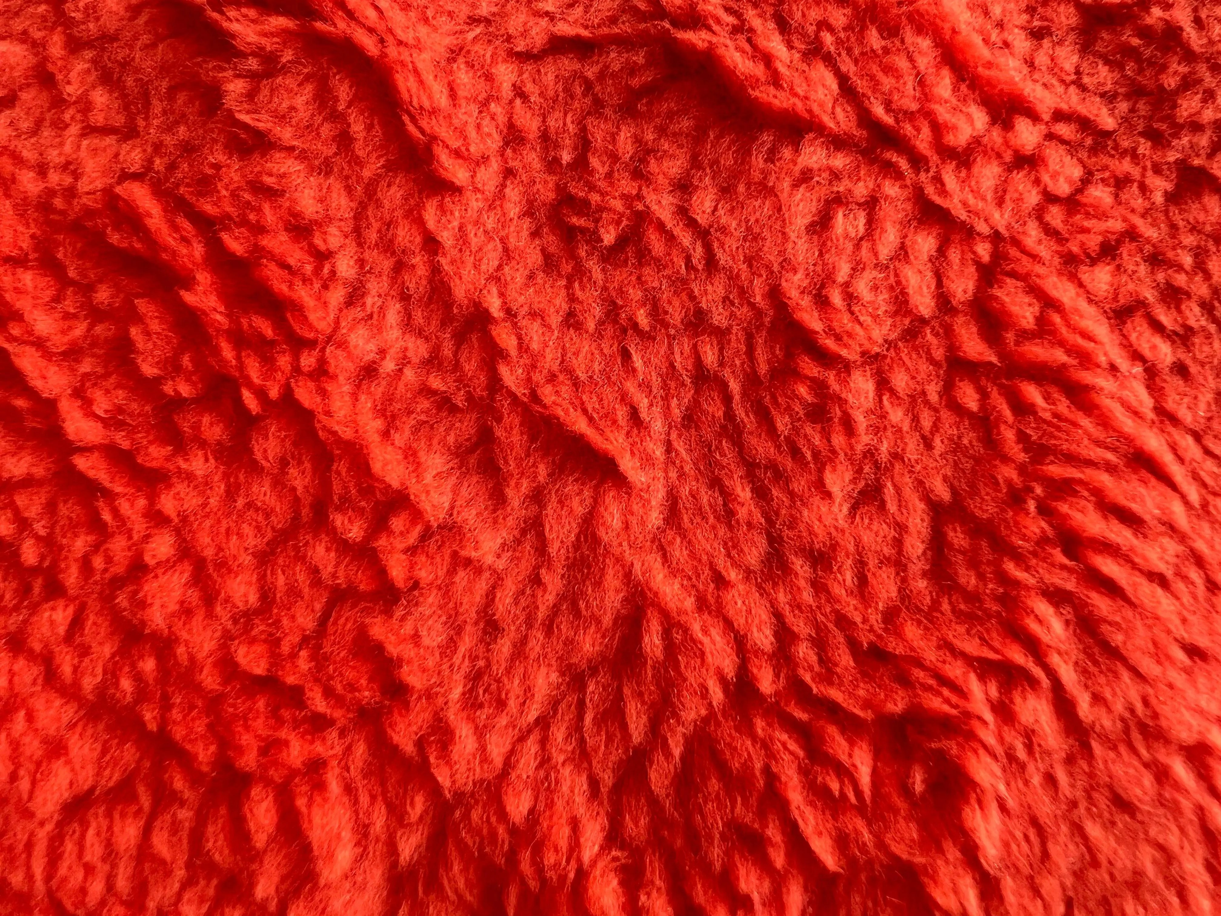 FOURRURE TEDDY MOUTONNÉ ORANGE ACIDULÉ - coupon de 3 mètres - My Little Coupon - tissu - coudre