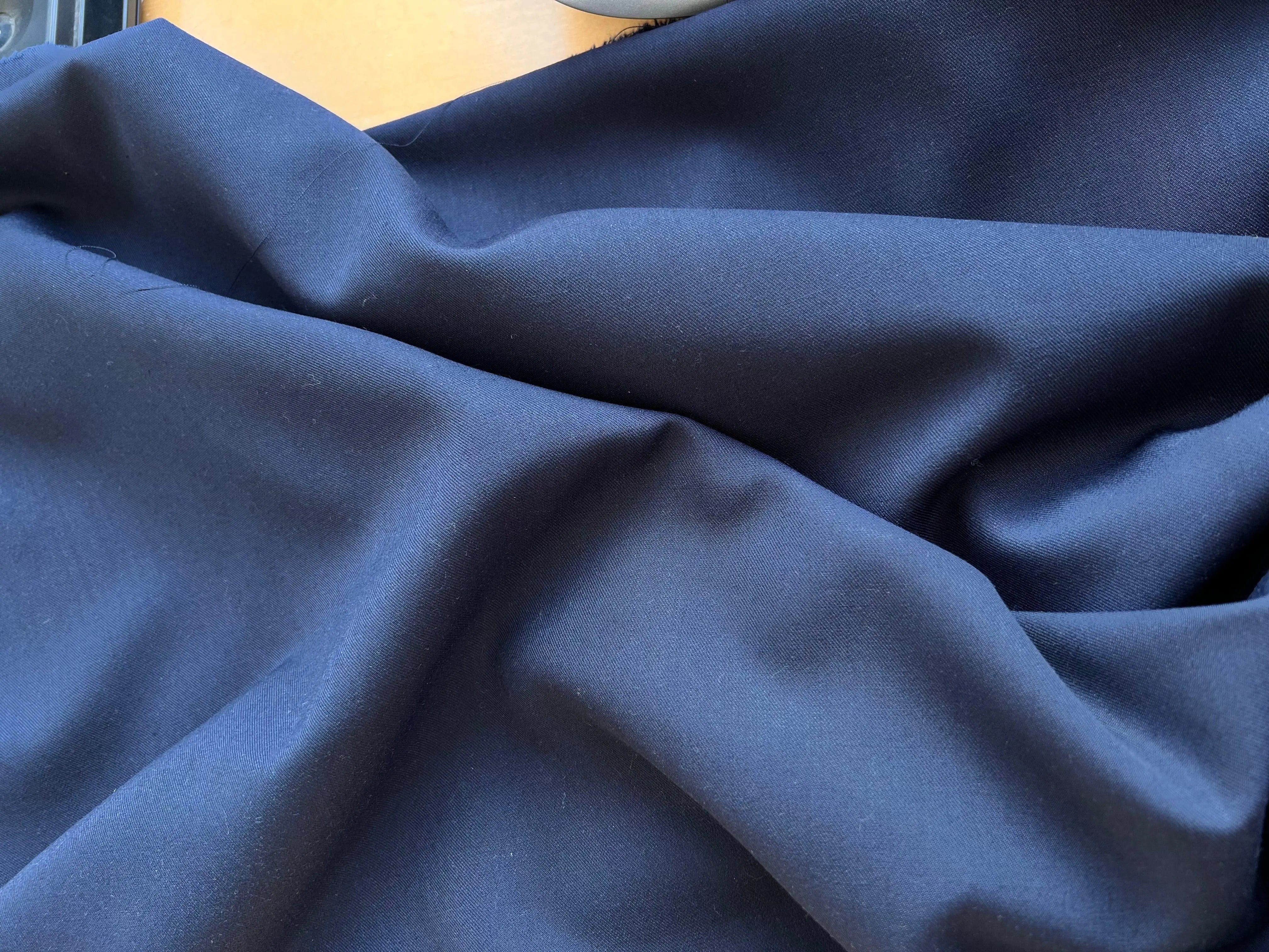 GABARDINE DE LAINE BLEU MARINE - My Little Coupon - tissu - coudre