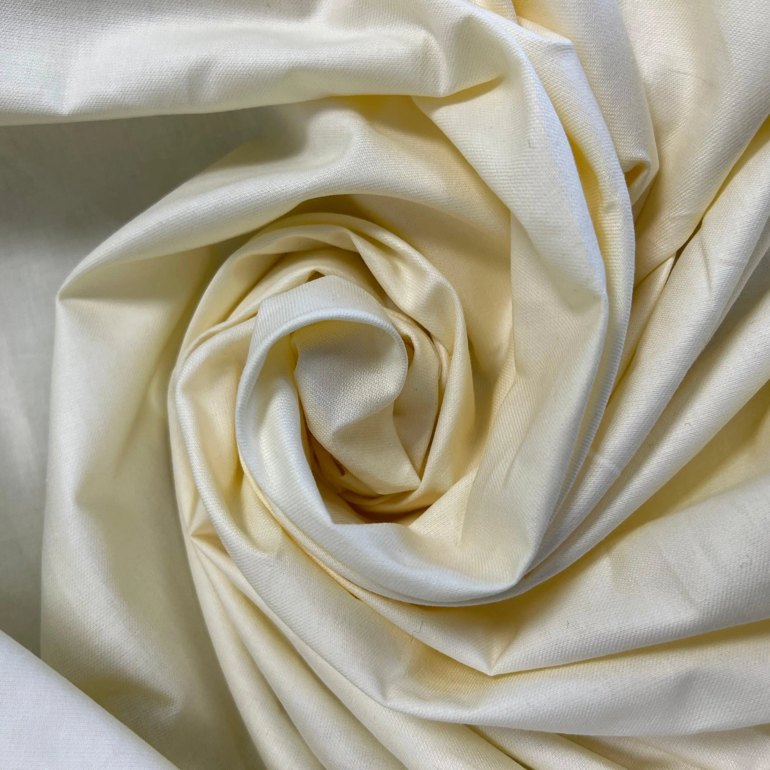 GABARDINE FINE COTON VANILLA - My Little Coupon - tissu - coudre