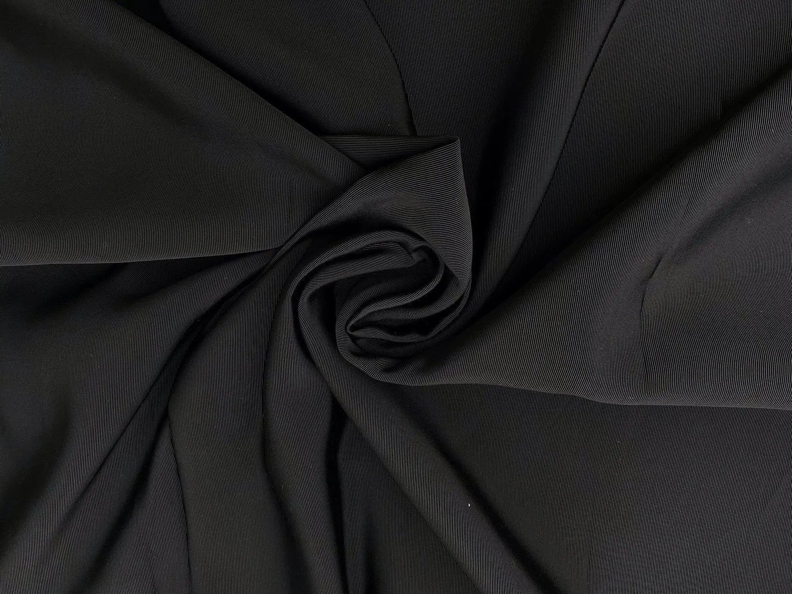 OTTOMAN NOIR 100% VISCOSE - coupon de tissu de 3 mètres - My Little Coupon - tissu - coudre