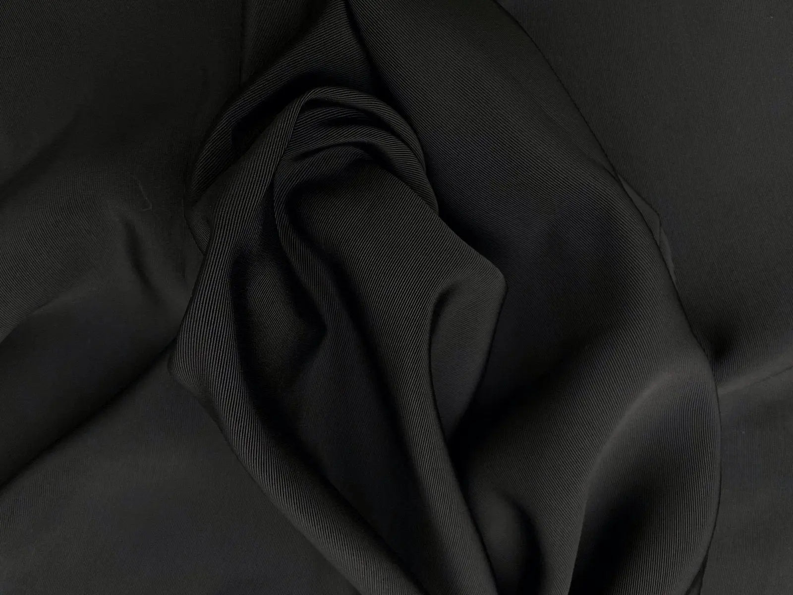 OTTOMAN NOIR 100% VISCOSE - coupon de tissu de 3 mètres - My Little Coupon - tissu - coudre