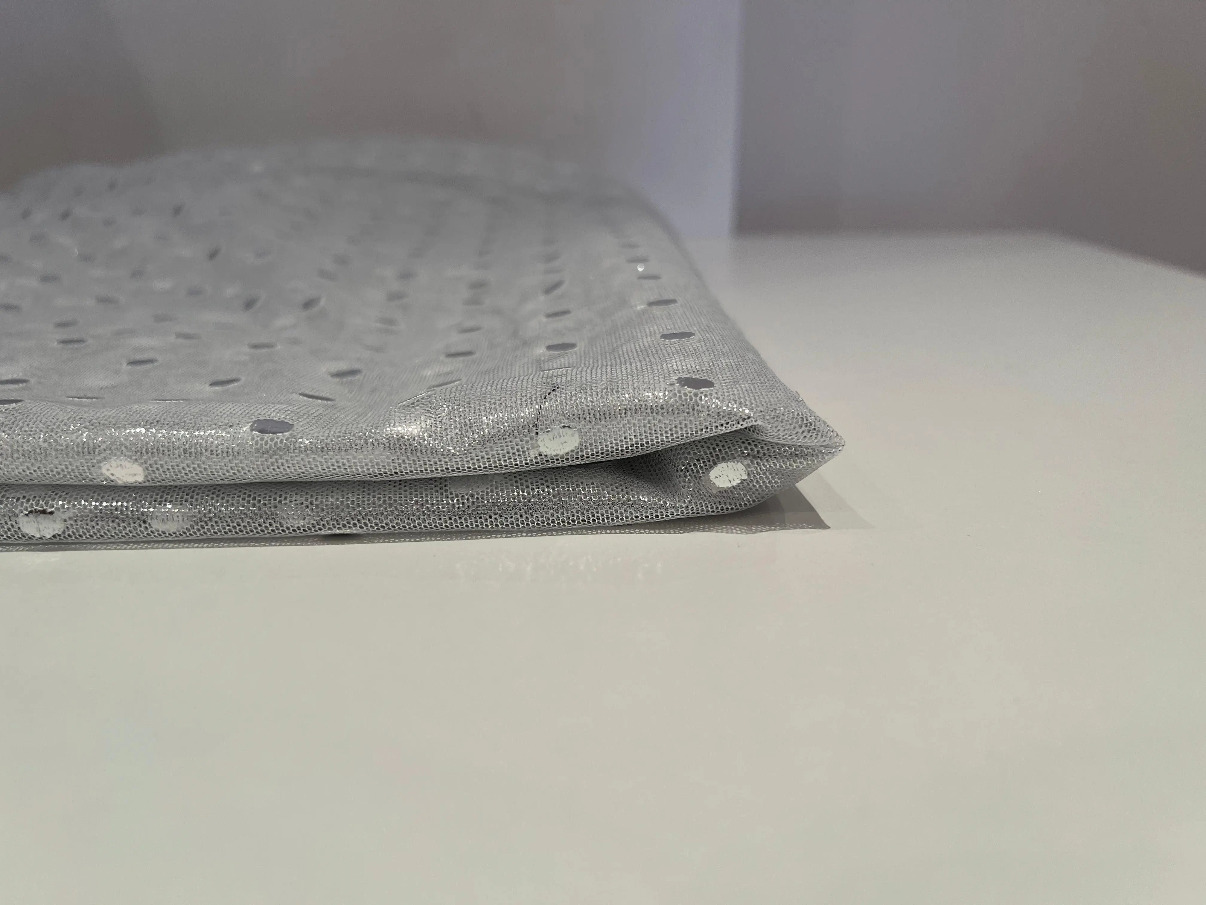 RESILLE LUNE PLUMETIS ARGENT - My Little Coupon - tissu - coudre