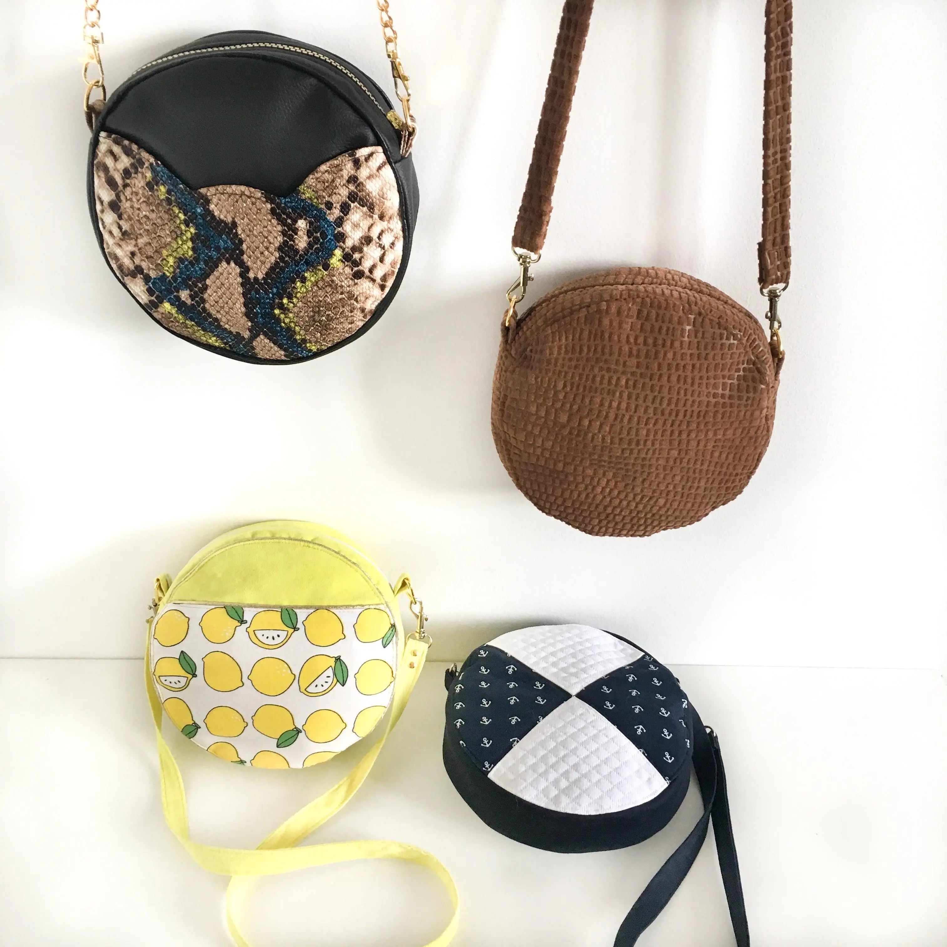 Sac rond Sun - Patron Nom d'une couture ! - My Little Coupon - tissu - coudre