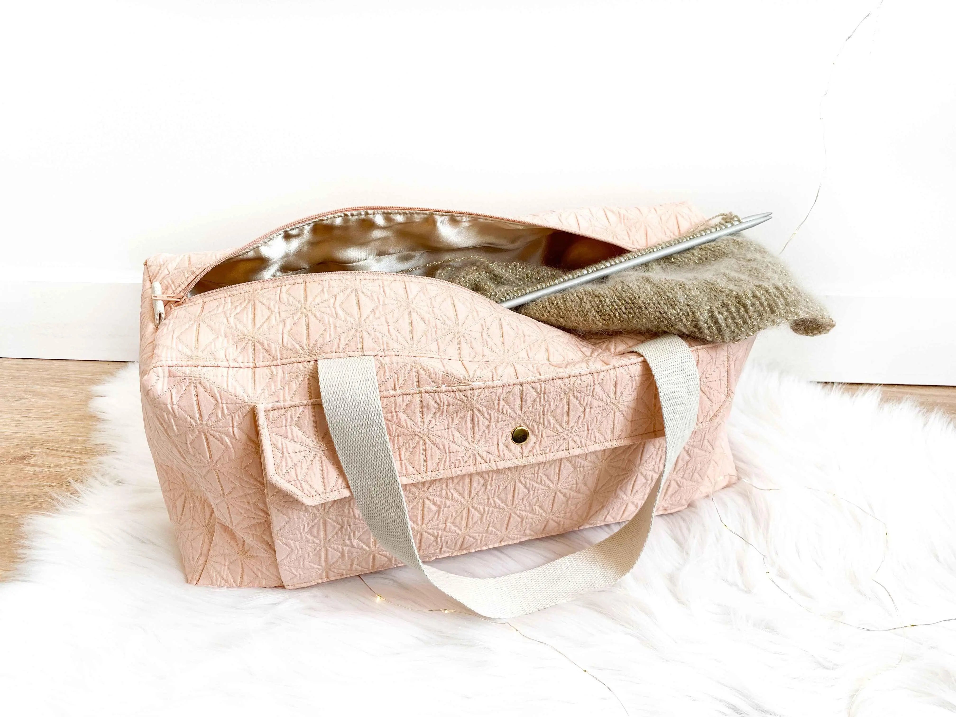 Sac Simone (sac à projets) - Patron Nom d'une couture ! - My Little Coupon - tissu - coudre