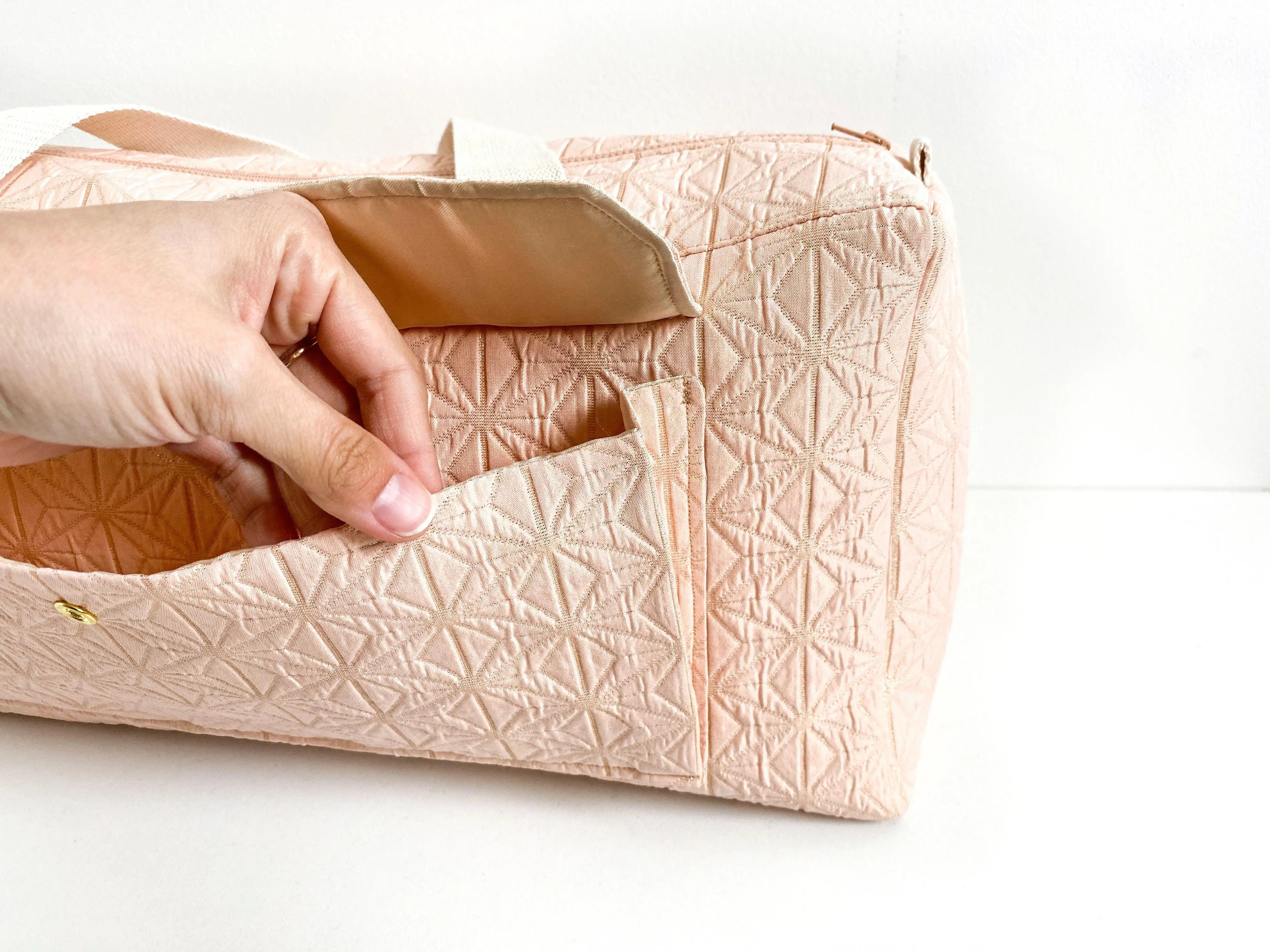 Sac Simone (sac à projets) - Patron Nom d'une couture ! - My Little Coupon - tissu - coudre
