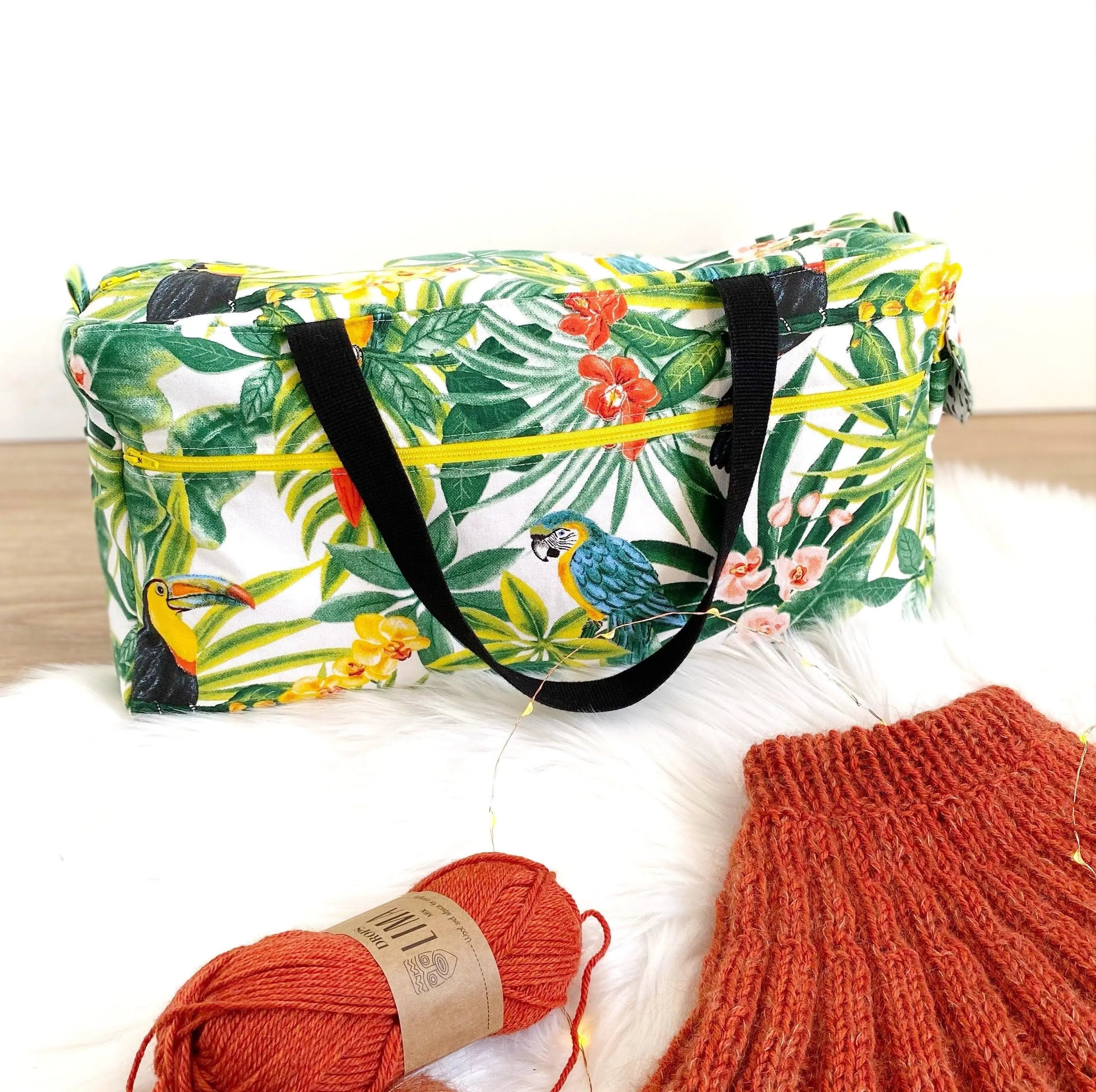 Sac Simone (sac à projets) - Patron Nom d'une couture ! - My Little Coupon - tissu - coudre