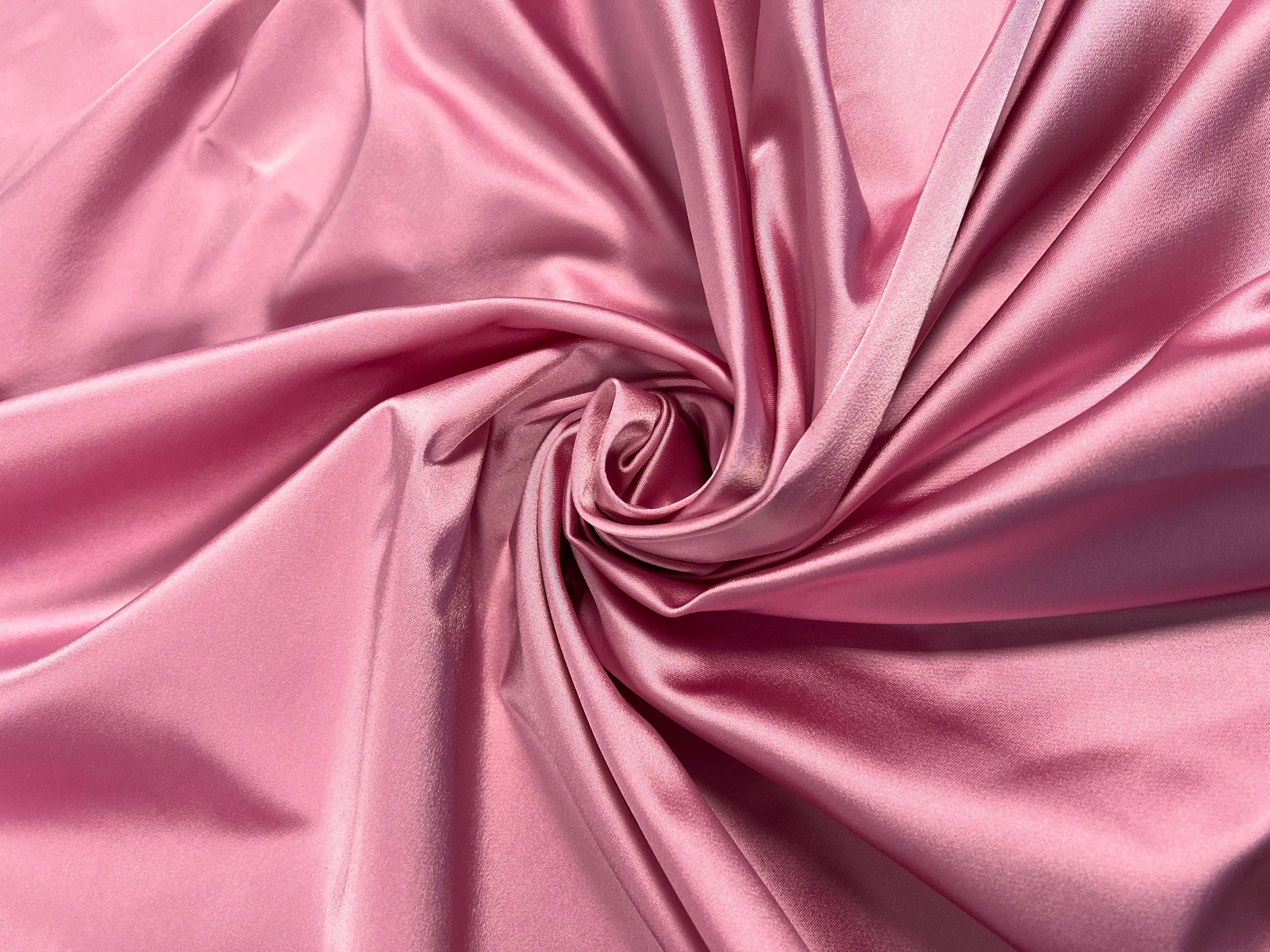 SATIN EXTENSIBLE GREENCEL LYONNAIS ROSE - My Little Coupon - tissu - coudre