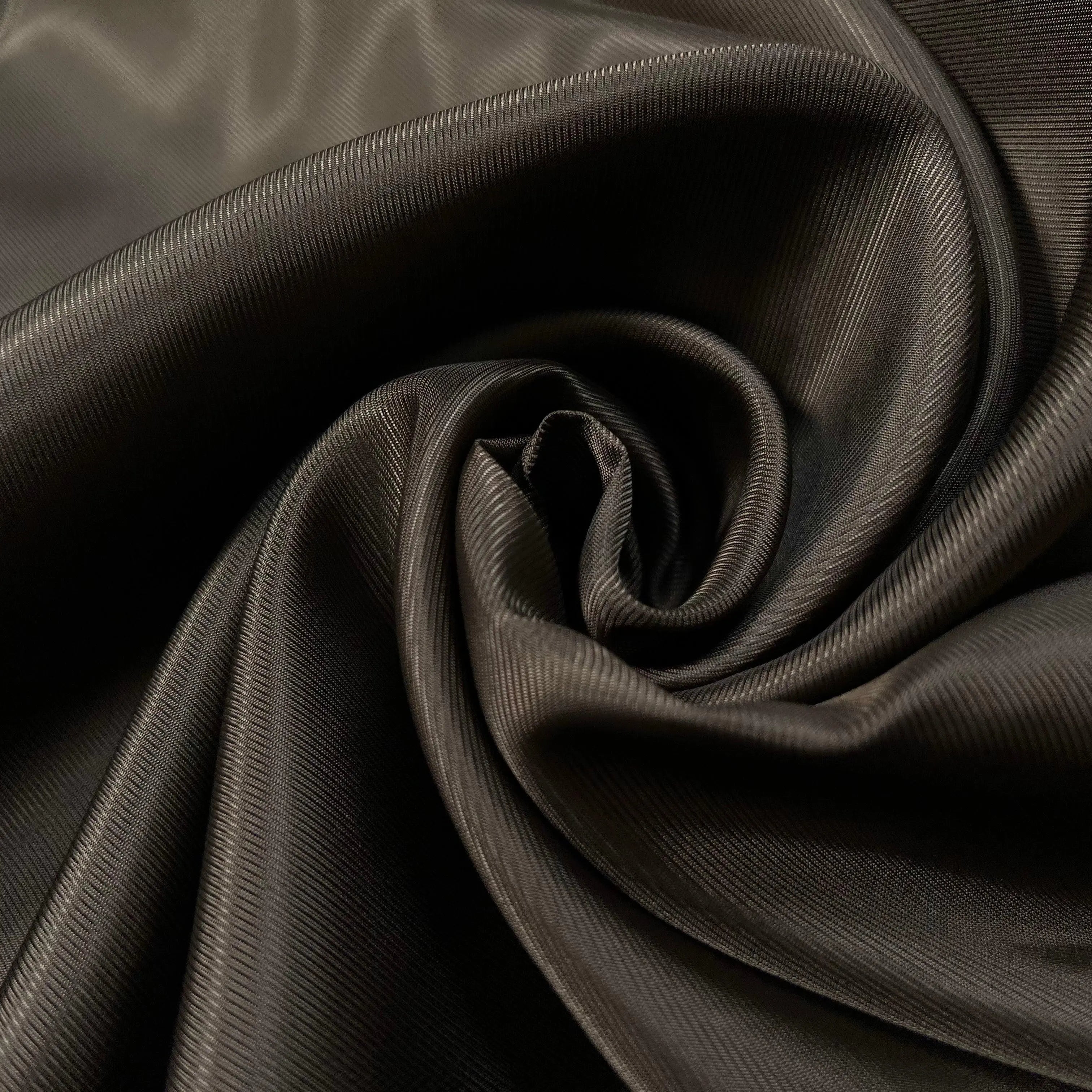 SATIN VISCOSE CHOCOLAT - coupon de tissu de 3 mètres - My Little Coupon - tissu - coudre