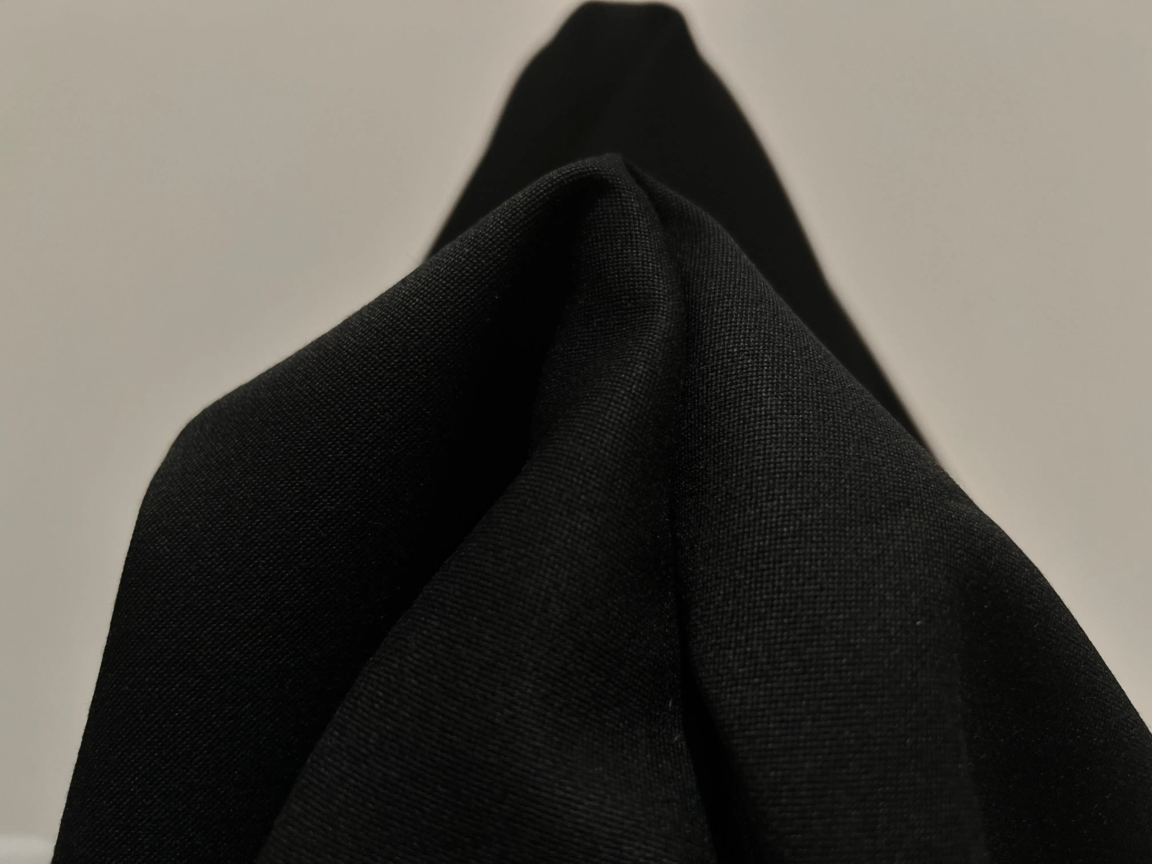 SERGÉ LOURD POLYLAINE NOIR PROFOND - My Little Coupon - tissu - coudre