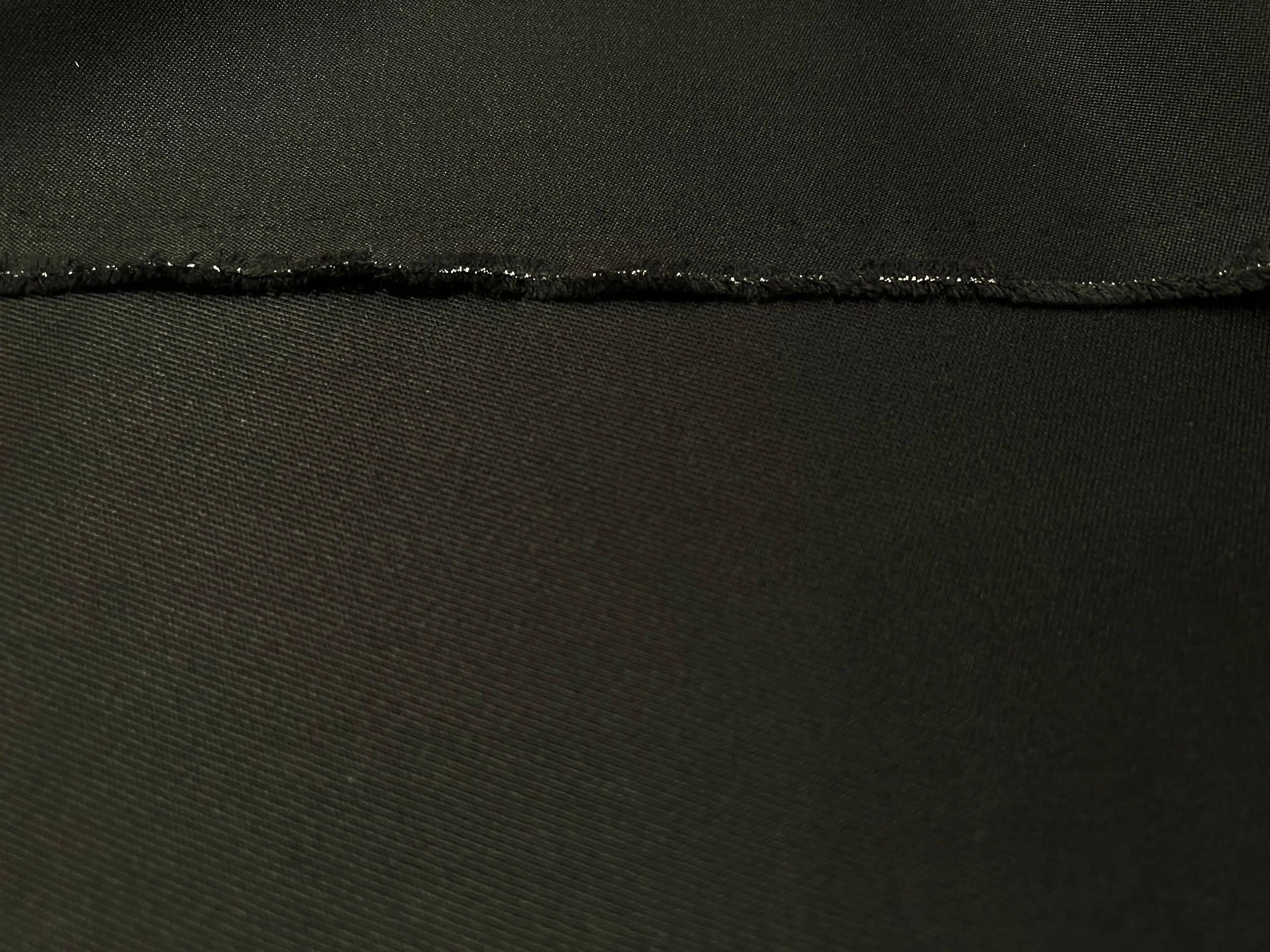 SERGÉ LOURD POLYLAINE NOIR PROFOND - My Little Coupon - tissu - coudre