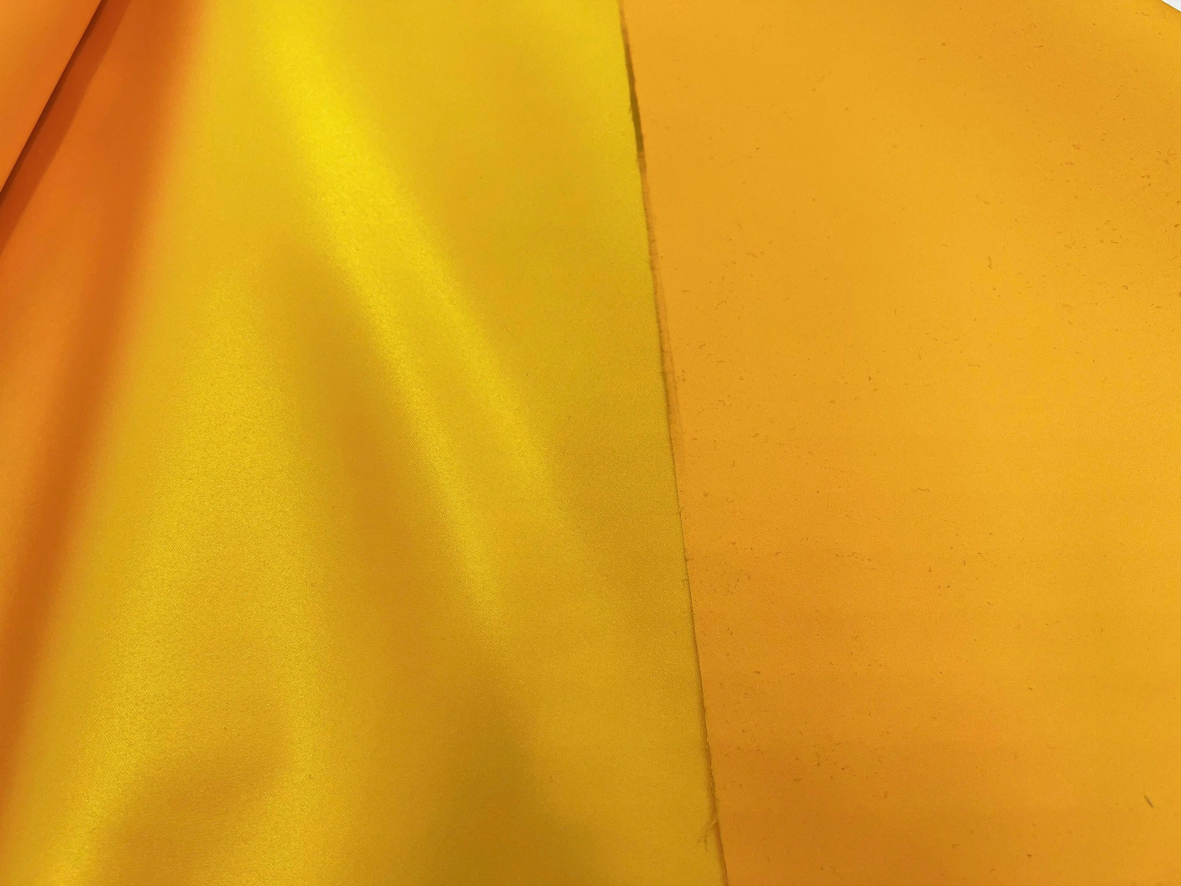 TAFFETAS ENDUIT JAUNE - My Little Coupon - tissu - coudre