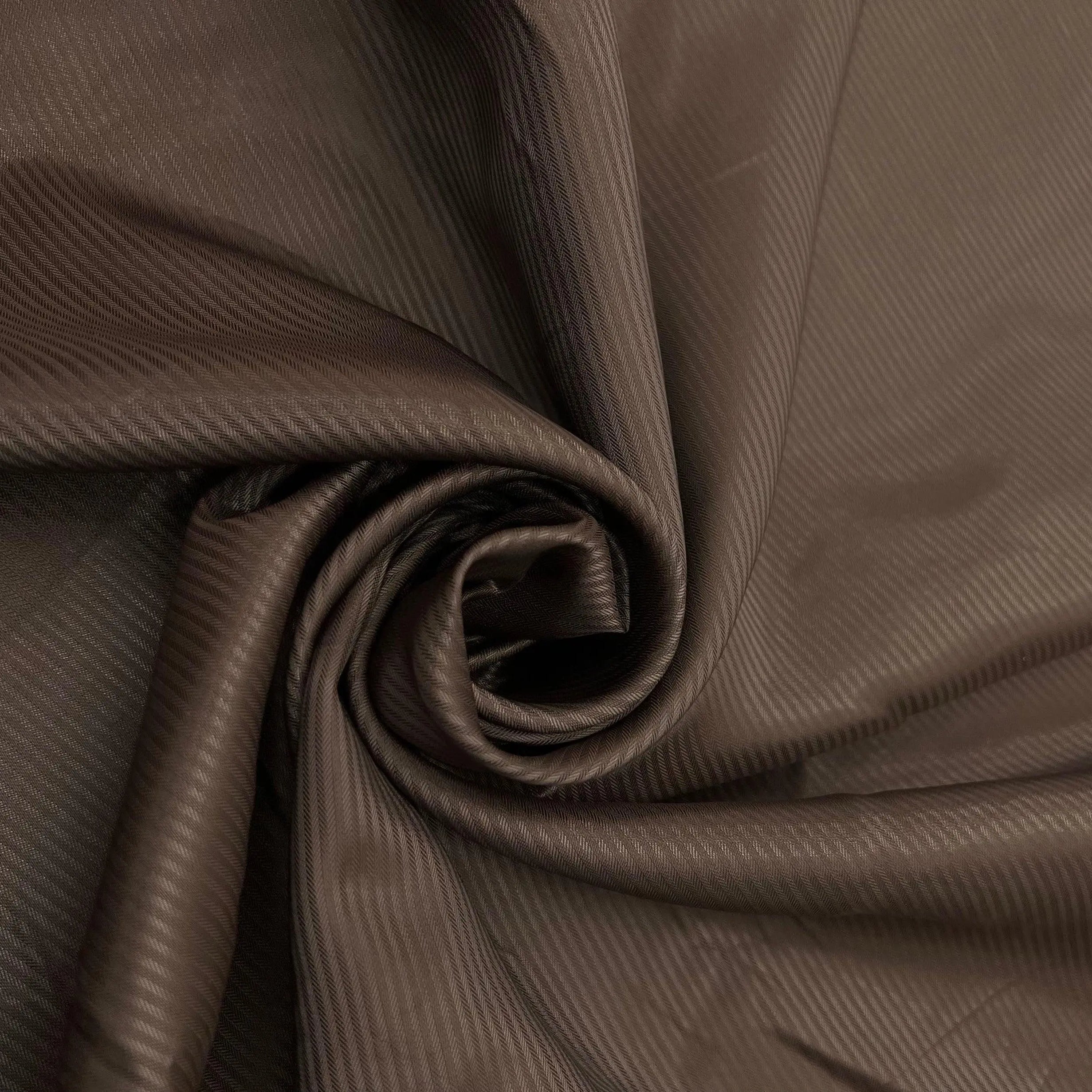 TAFFETAS FANTAISIE RAYURE CARAMEL - coupon de 3 mètres - My Little Coupon - tissu - coudre