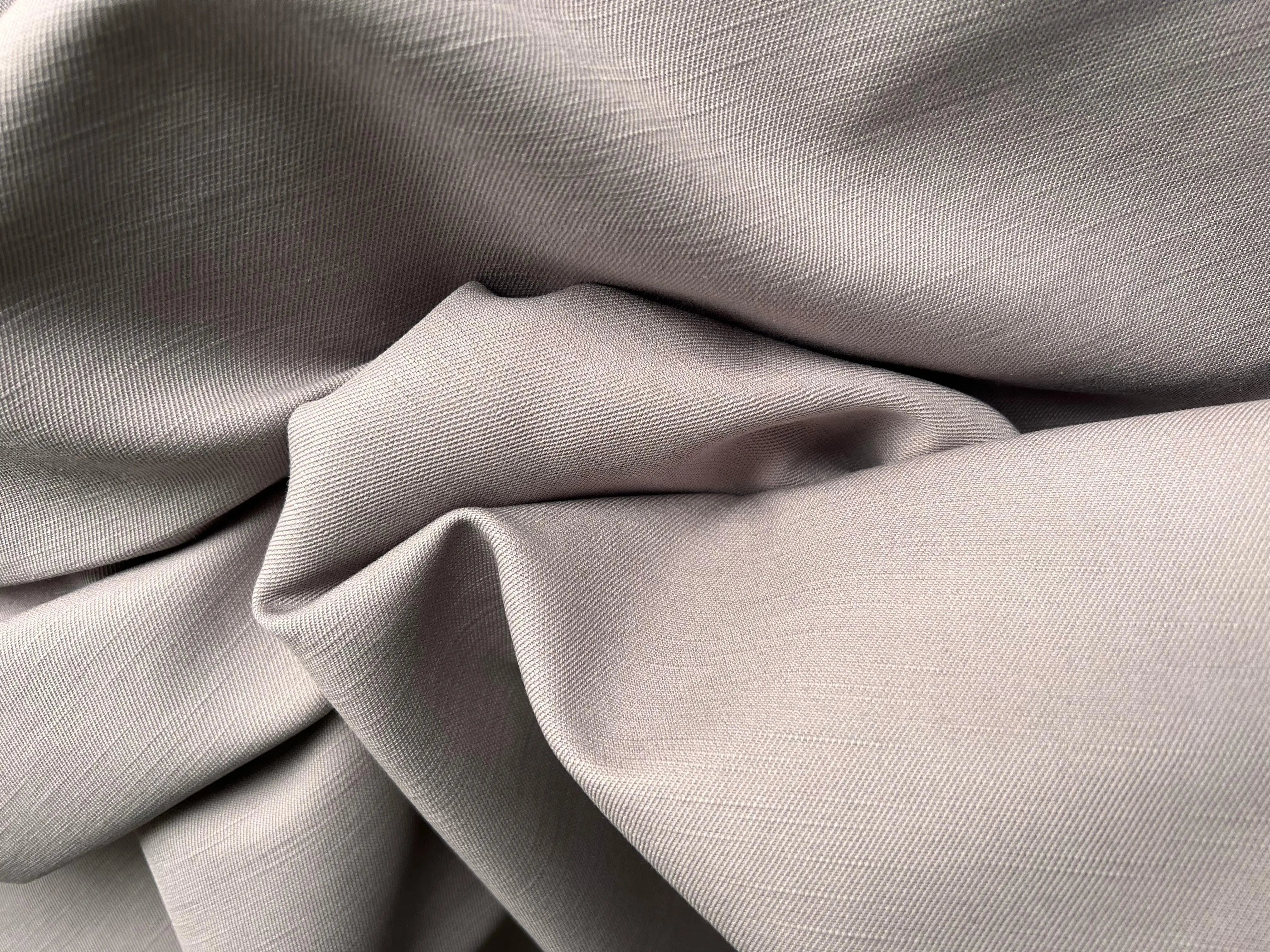 TISSU COTON ARMURÉ GRIS TAUPE - My Little Coupon - tissu - coudre