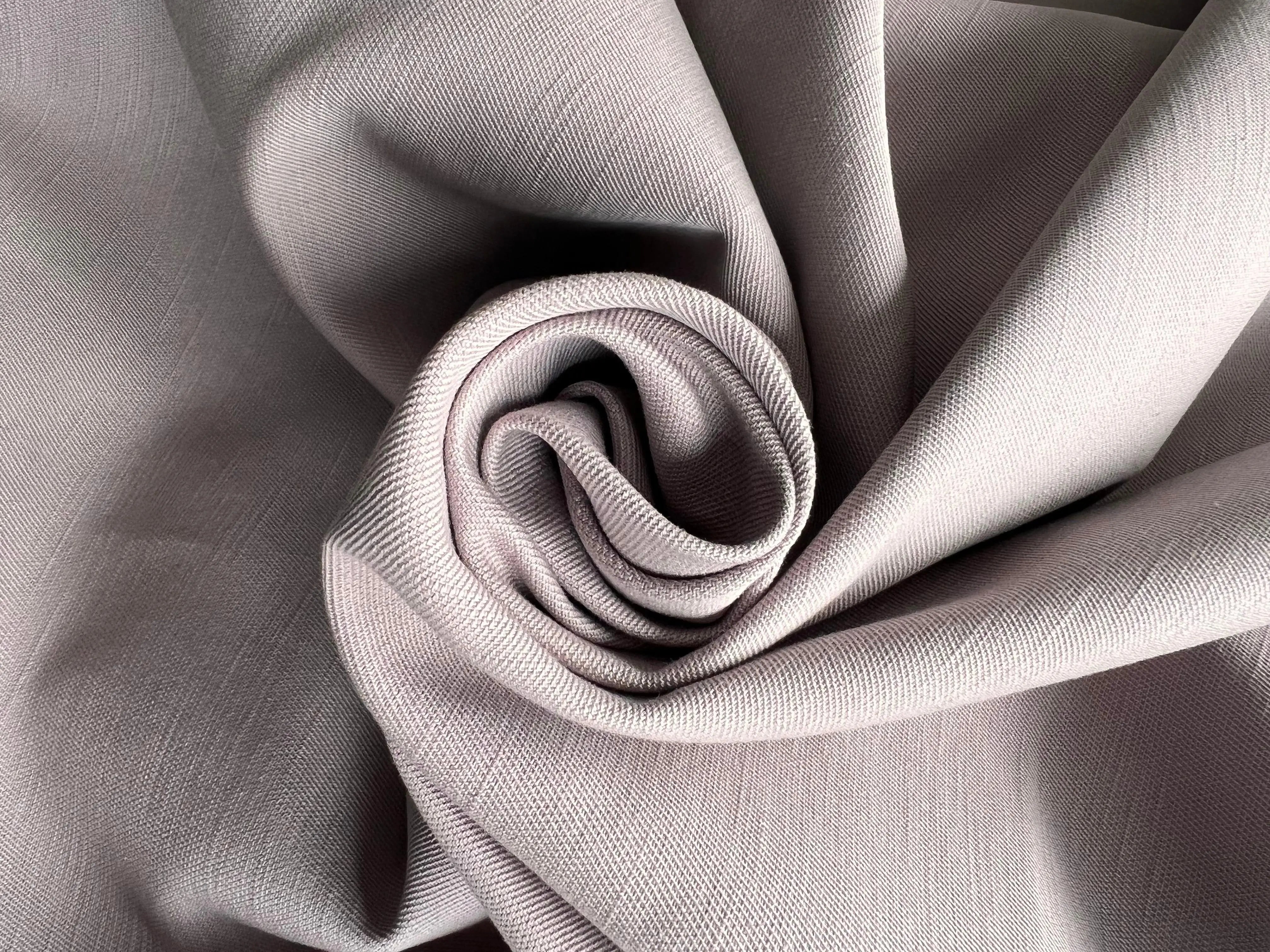 TISSU COTON ARMURÉ GRIS TAUPE - My Little Coupon - tissu - coudre