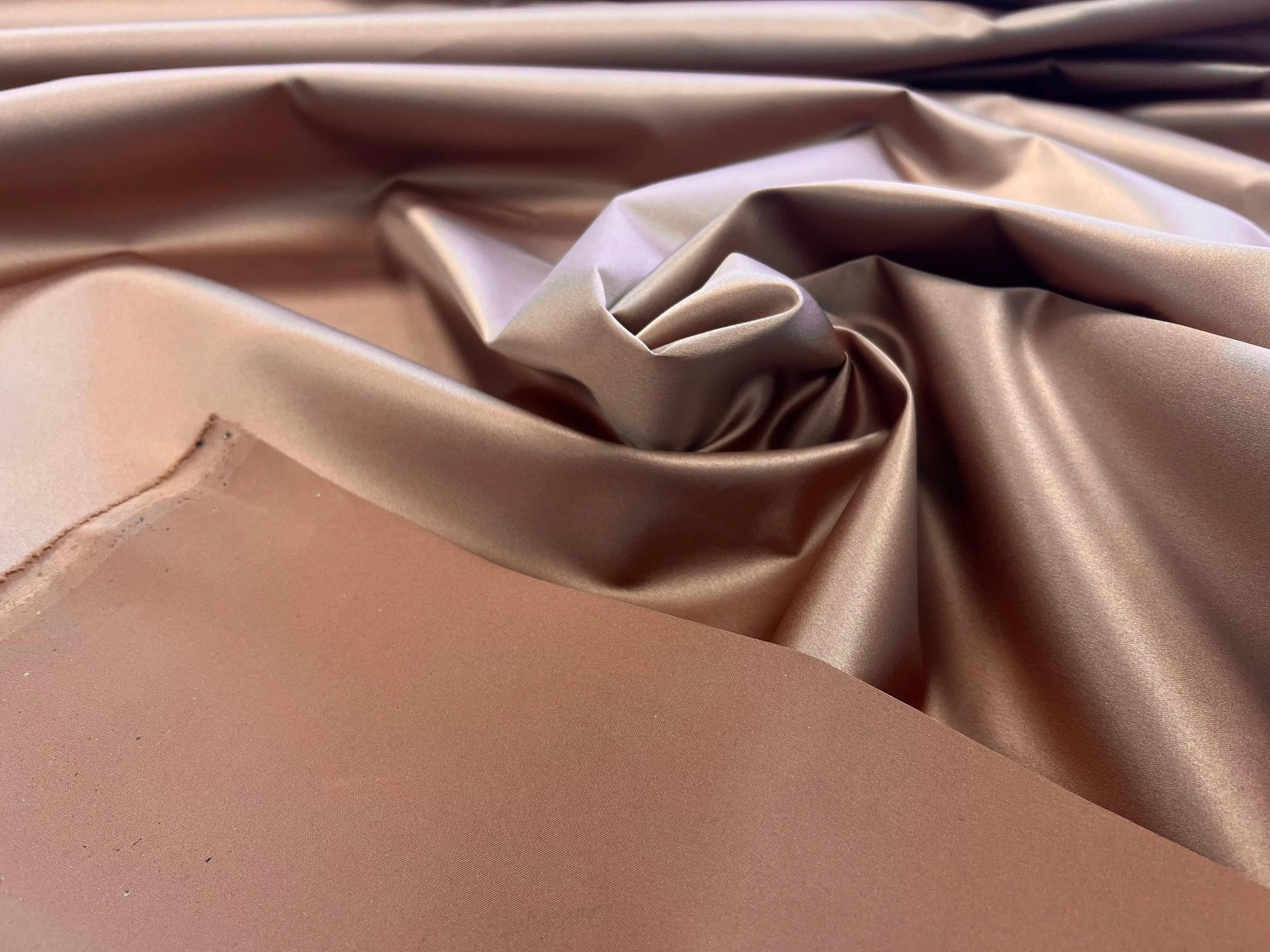 TOILE ENDUITE MARRON GLACĂ - coupon de 3 mĂštres - My Little Coupon - tissu - coudre