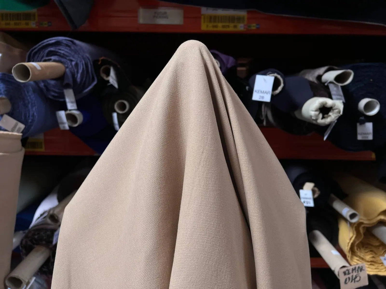 TWILL DE COTON LOURD COLORIS SABLE EXTENSIBLE - My Little Coupon - tissu - coudre