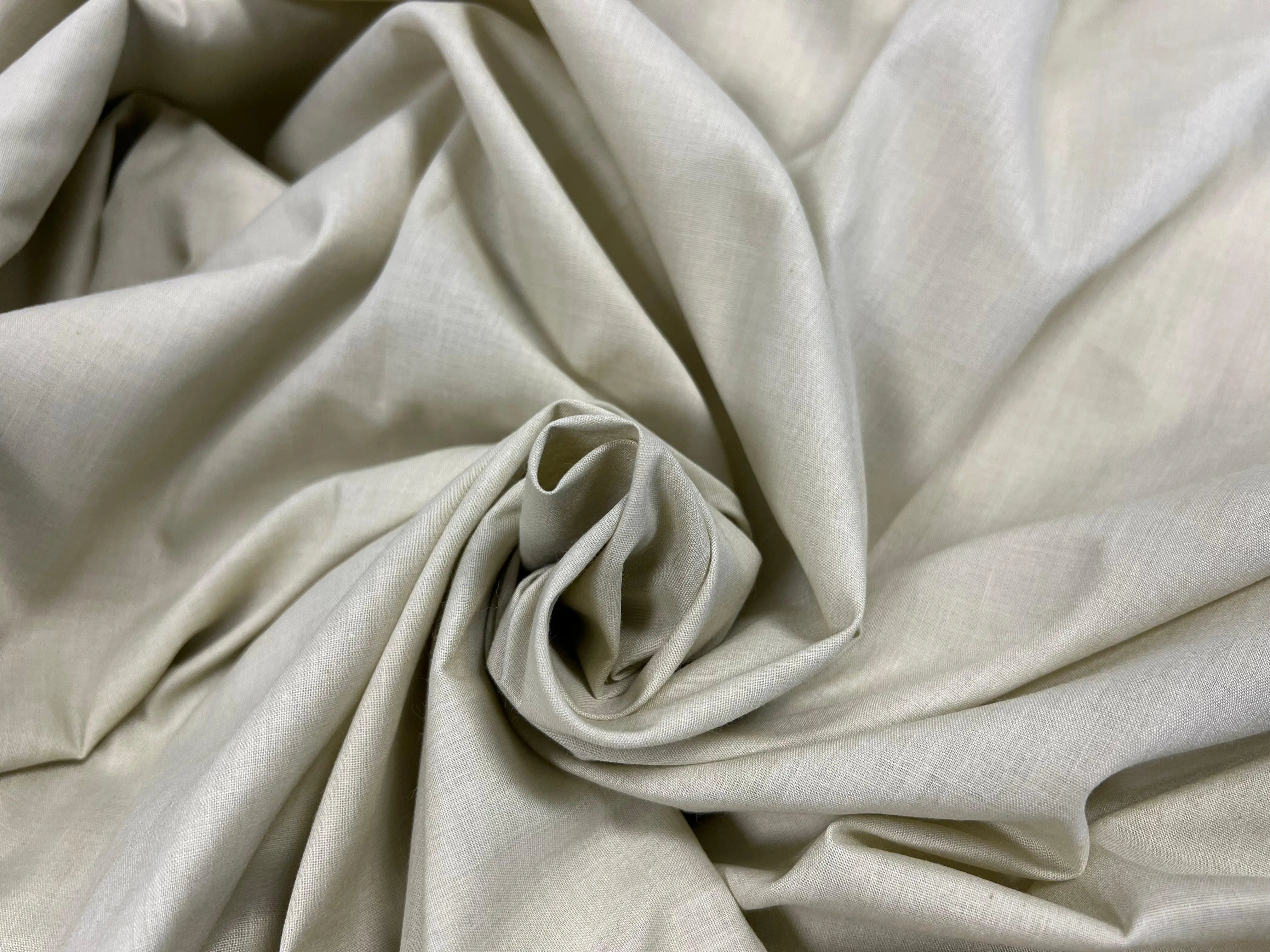 VOILE DE COTON BEIGE TAUPE - My Little Coupon - tissu - coudre
