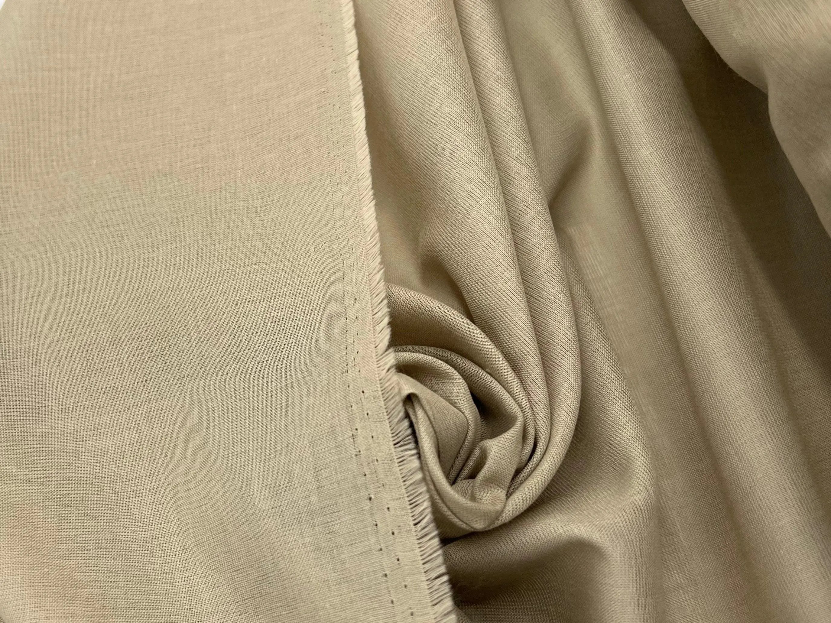 VOILE DE COTON PEIGNÉ SABLE - coupon de 3 mètres - My Little Coupon - tissu - coudre