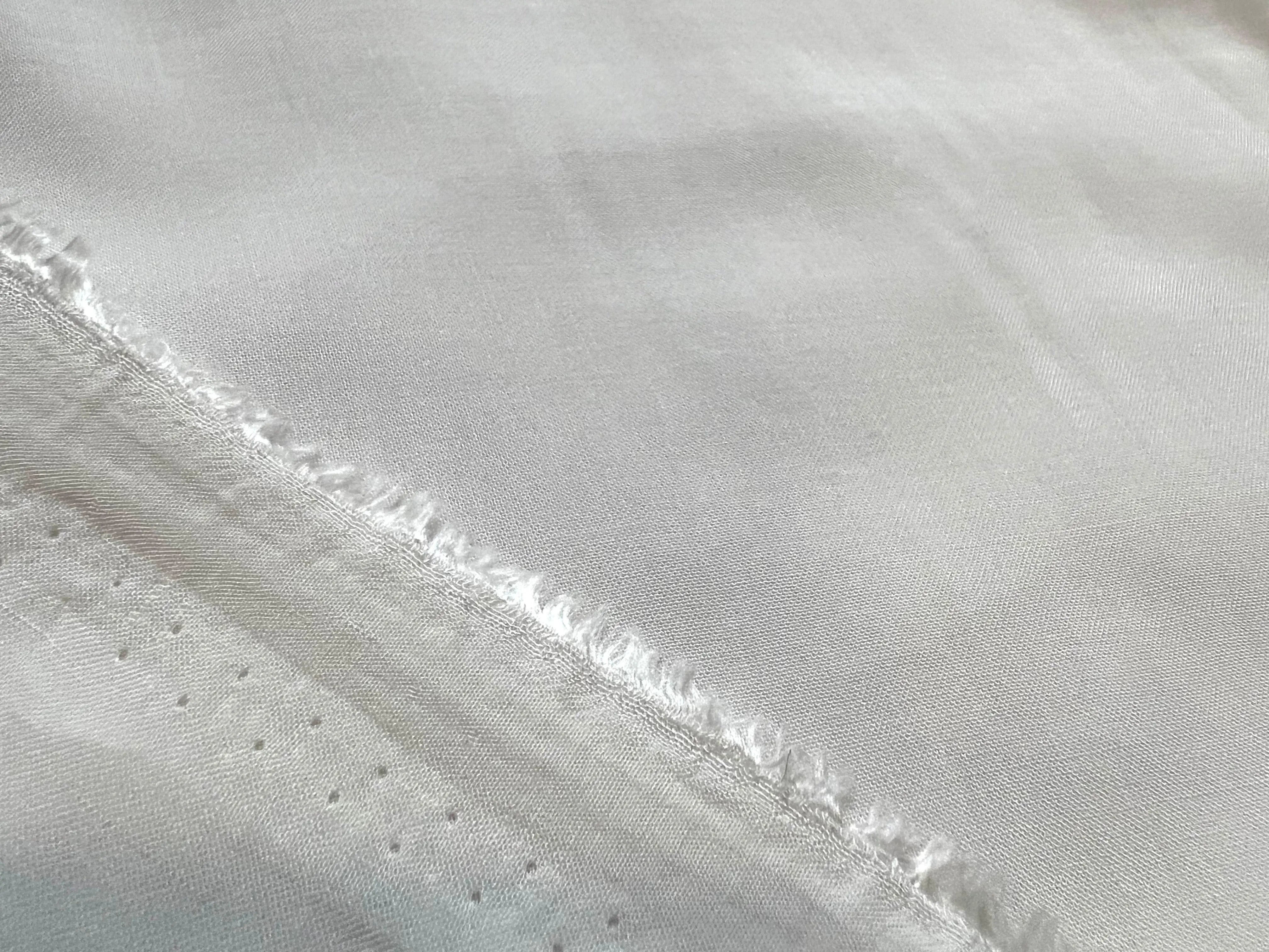 VOILE VISCOSE BLANC CASSÉ 100% VISCOSE - coupon de 3 mètres - My Little Coupon - tissu - coudre